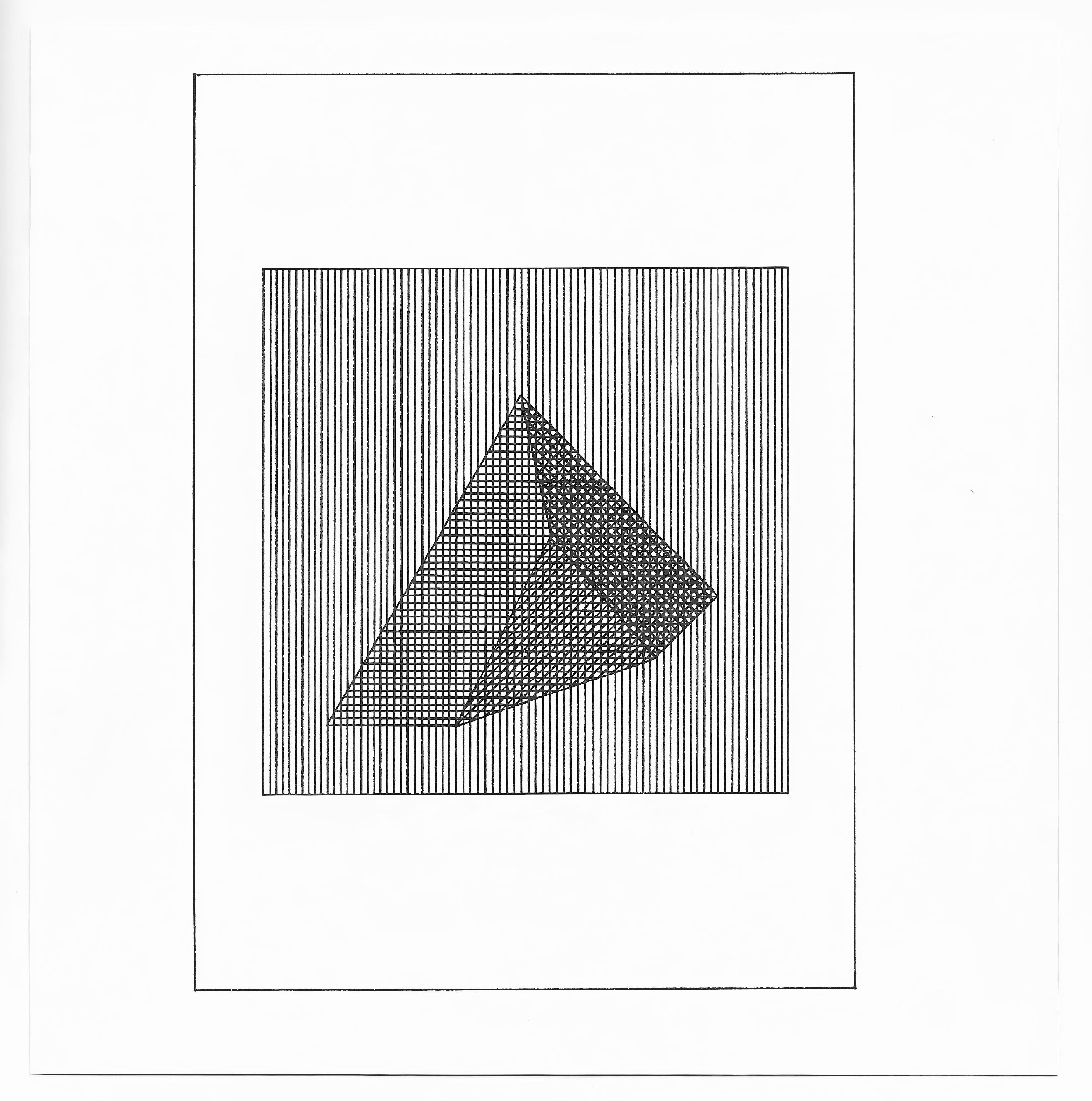 LeWitt, Composition, Ficciones (after) - Black Still-Life Print by Sol LeWitt