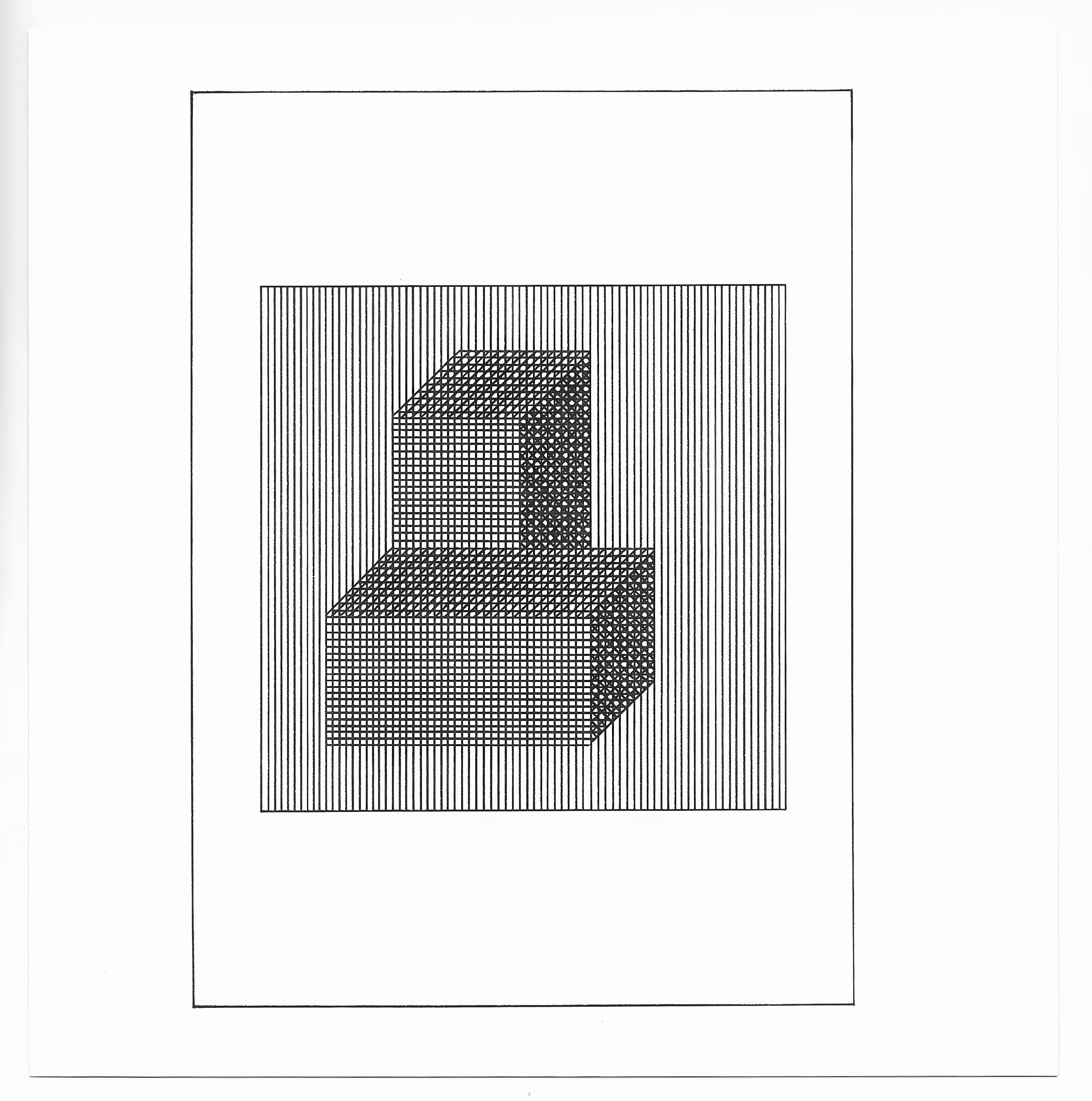 LeWitt, Composition, Ficciones (après) - Noir Still-Life Print par Sol LeWitt
