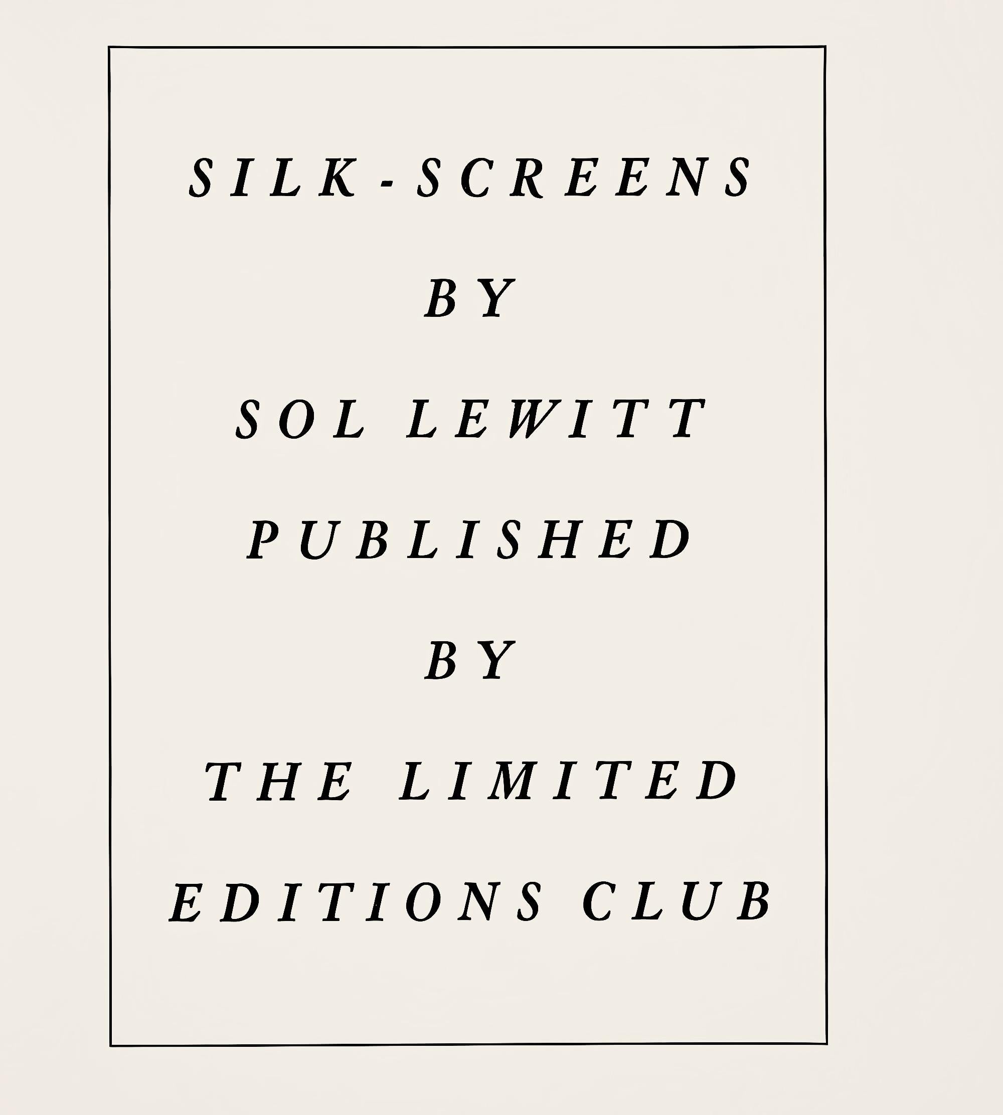 LeWitt, Composition, Ficciones (après) en vente 1