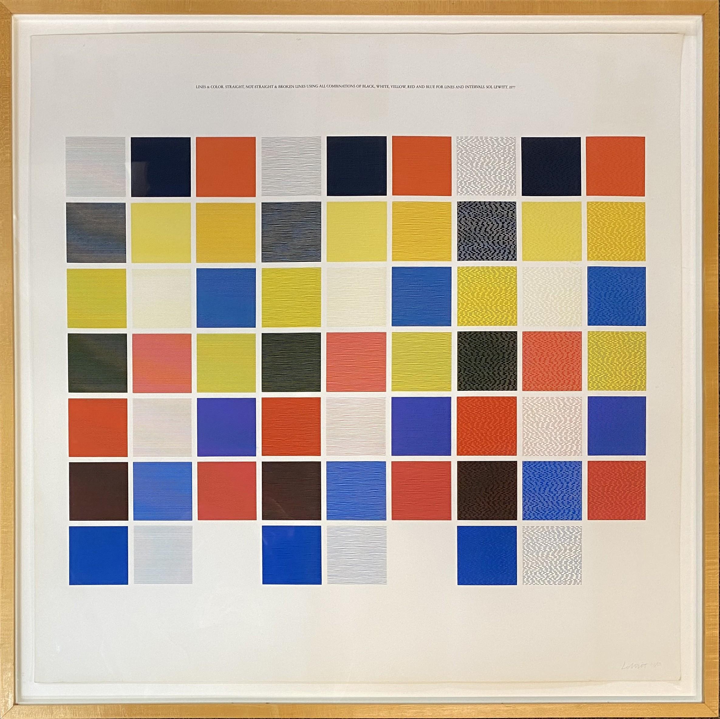 Lines & Color, Straight, Not-Straight and Broken Lines, Using All Combinations..