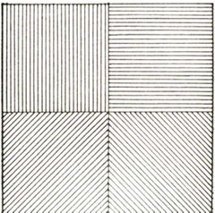 Lines in Four Directions, lithograph on Arches Satine paper w/ envelope 811/1000