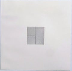 Lines in Four Directions, lithographie sur papier Arches Satine dans une enveloppe timbrée