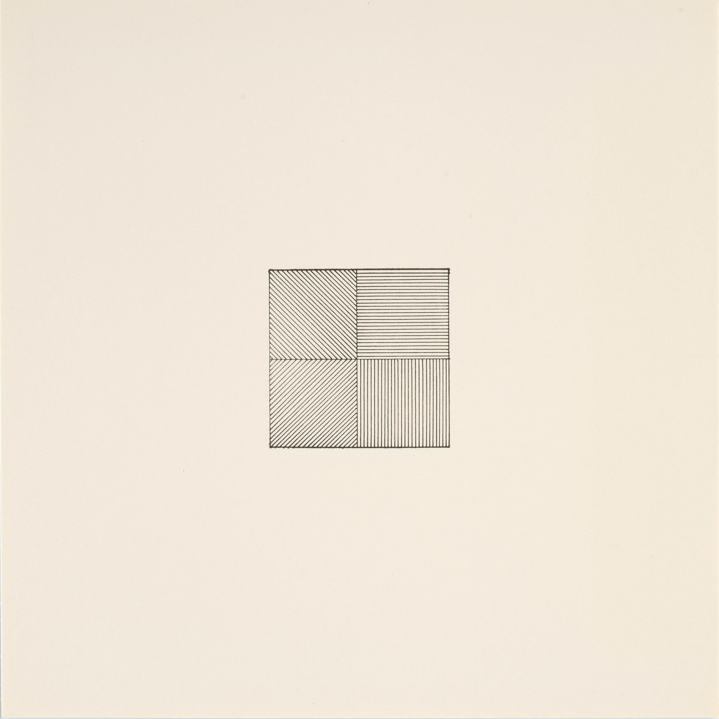 Lines in Four Directions, Rubber Stamp Portfolio, Sol LeWitt For Sale 3