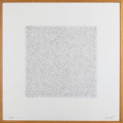 Lines of 1 Inch in 4 Directions and All Combinations #10 - Original Lithograph