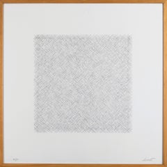 Lines of 1 Inch in 4 Directions and All Combinations #10 - Original Lithograph