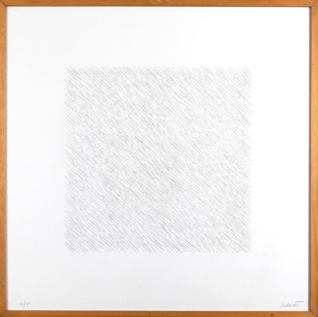 Lines of 1 Inch in 4 Directions and All Combinations, Plate #04 - by Sol Lewitt - Print by Sol LeWitt