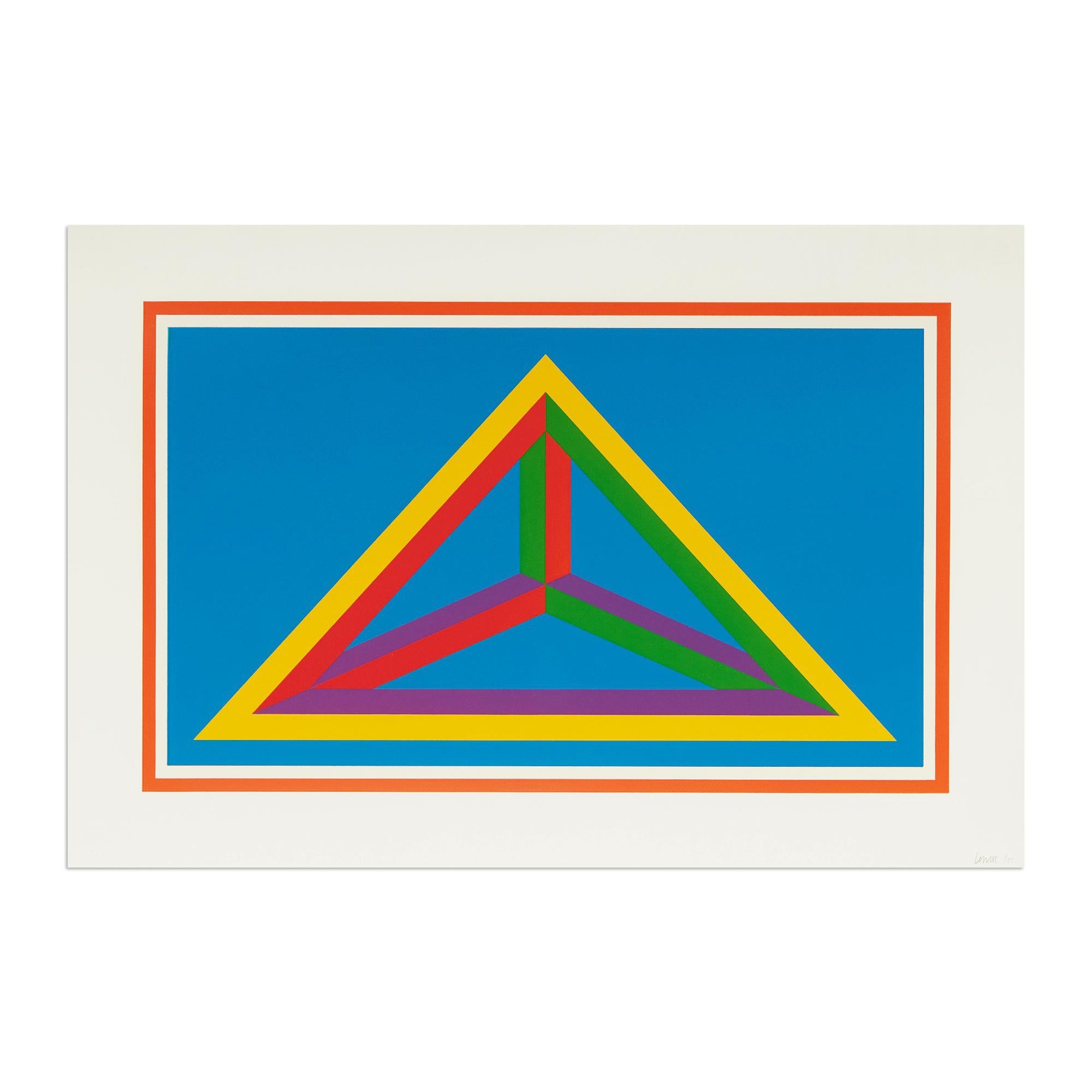 Orange (from Isometric Figures), Abstract Geometric, 20th Century Minimalism