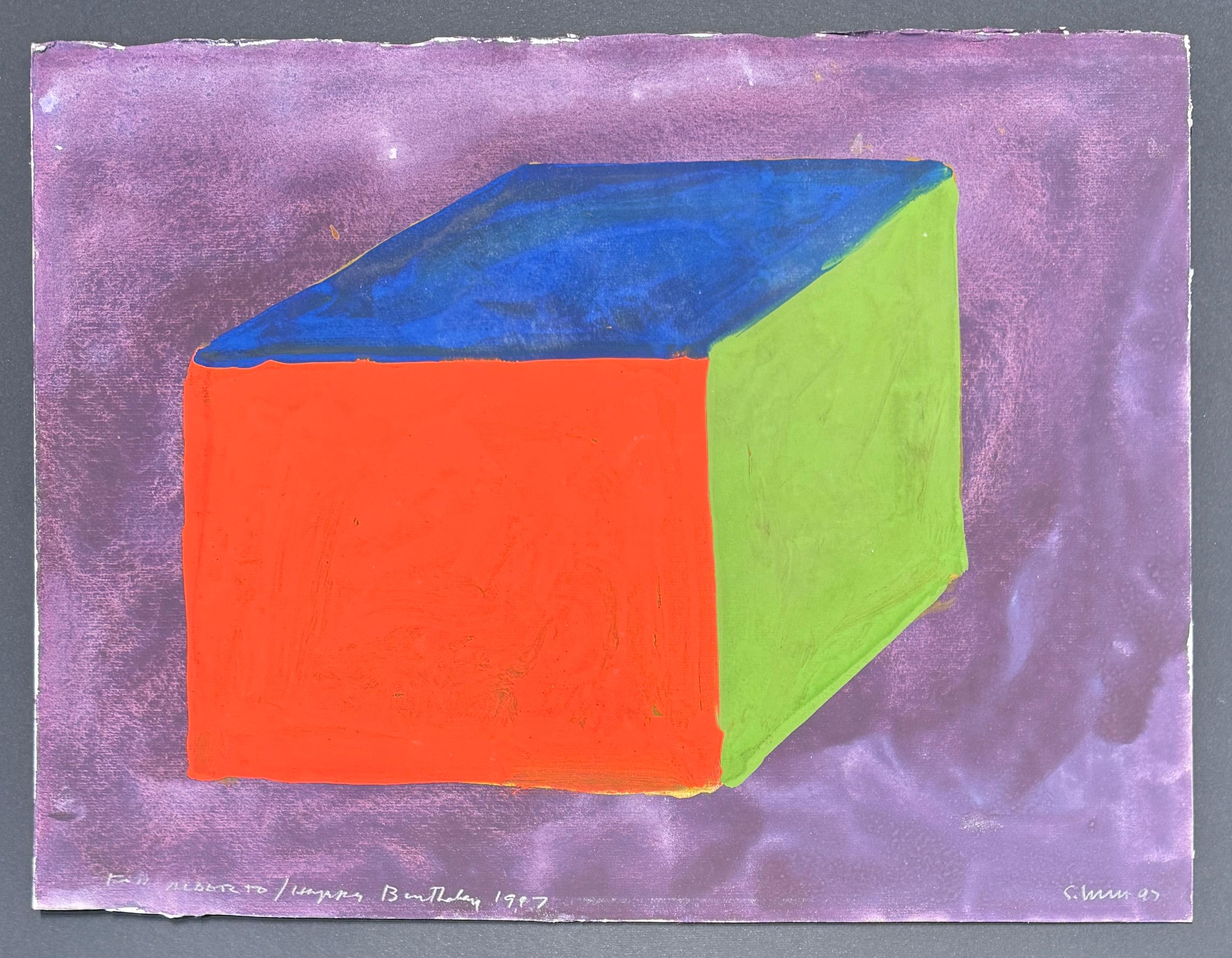 Sol LeWitt (1928-2007) - Sans titre - Gouache sur papier - 1997 en vente 2