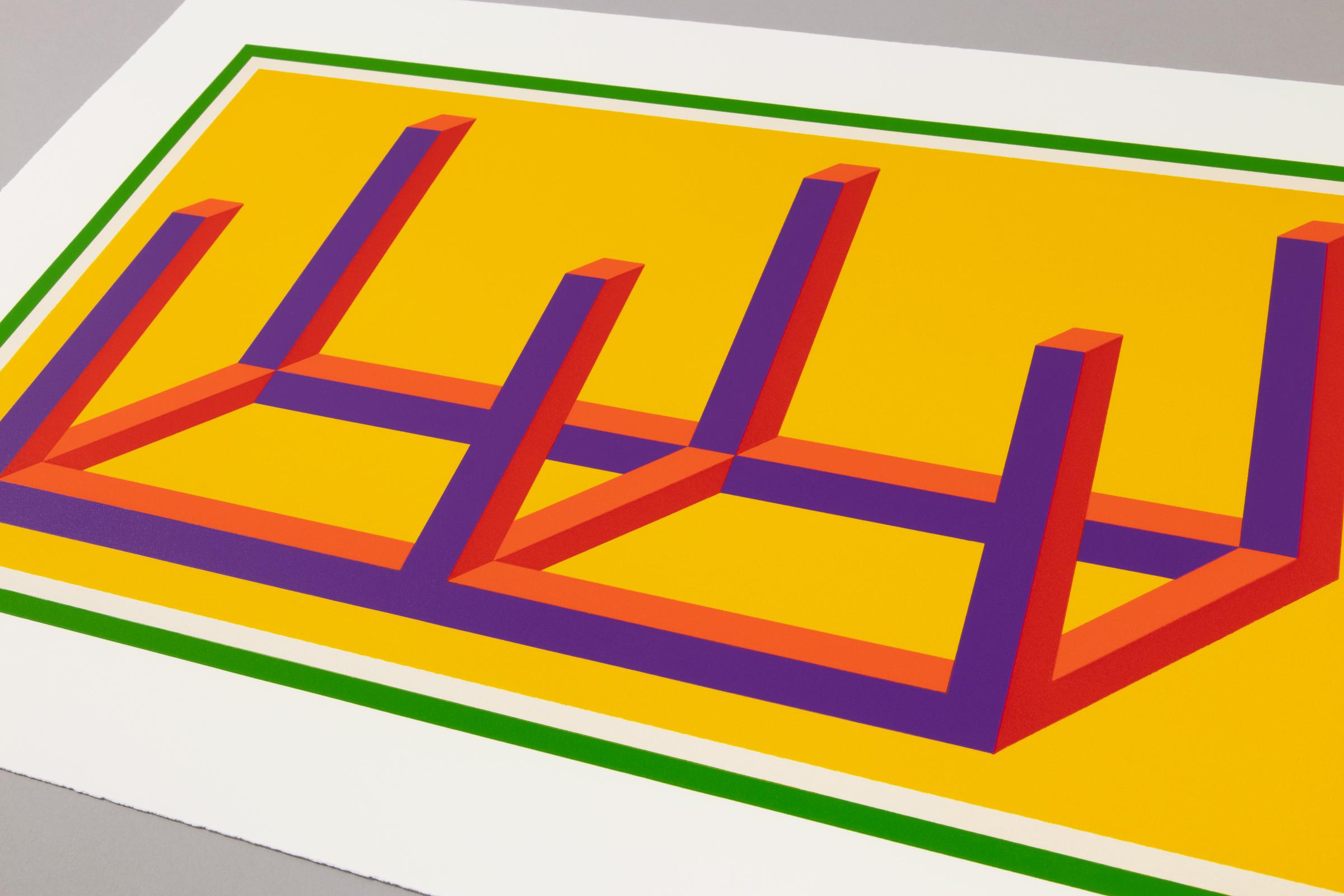 Sol LeWitt, Isometric Figures I - Signed Print, Abstract Geometric, Conceptual For Sale 1