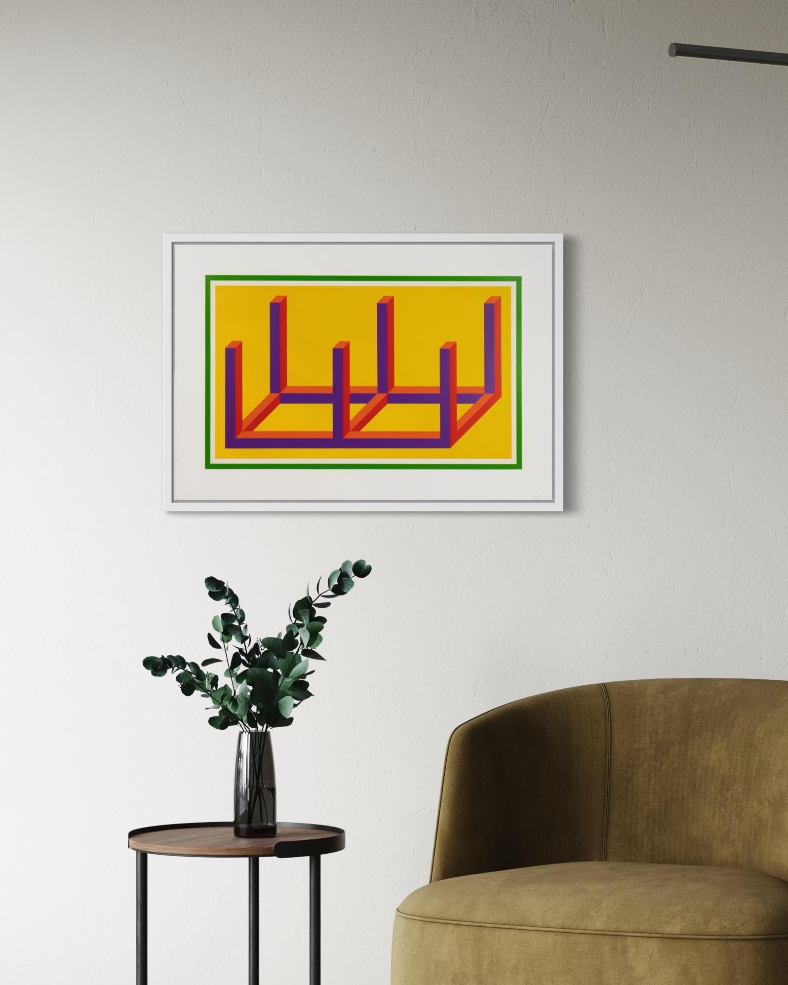 Sol LeWitt, Isometric Figures I - Signed Print, Abstract Geometric, Conceptual For Sale 2
