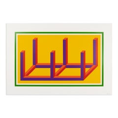 Sol LeWitt, Isometric Figures I - Signed Print, Abstract Geometric, Conceptual