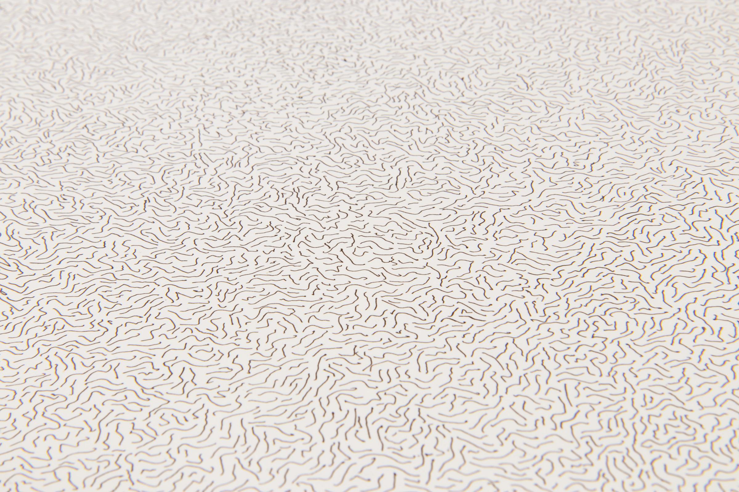 Sol LeWitt, Lines, Not Long, Not Heavy, Not Touching, Drawn at Random (Circle) For Sale 1