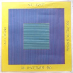 Vintage Sol Lewitt's Exhibition Poster