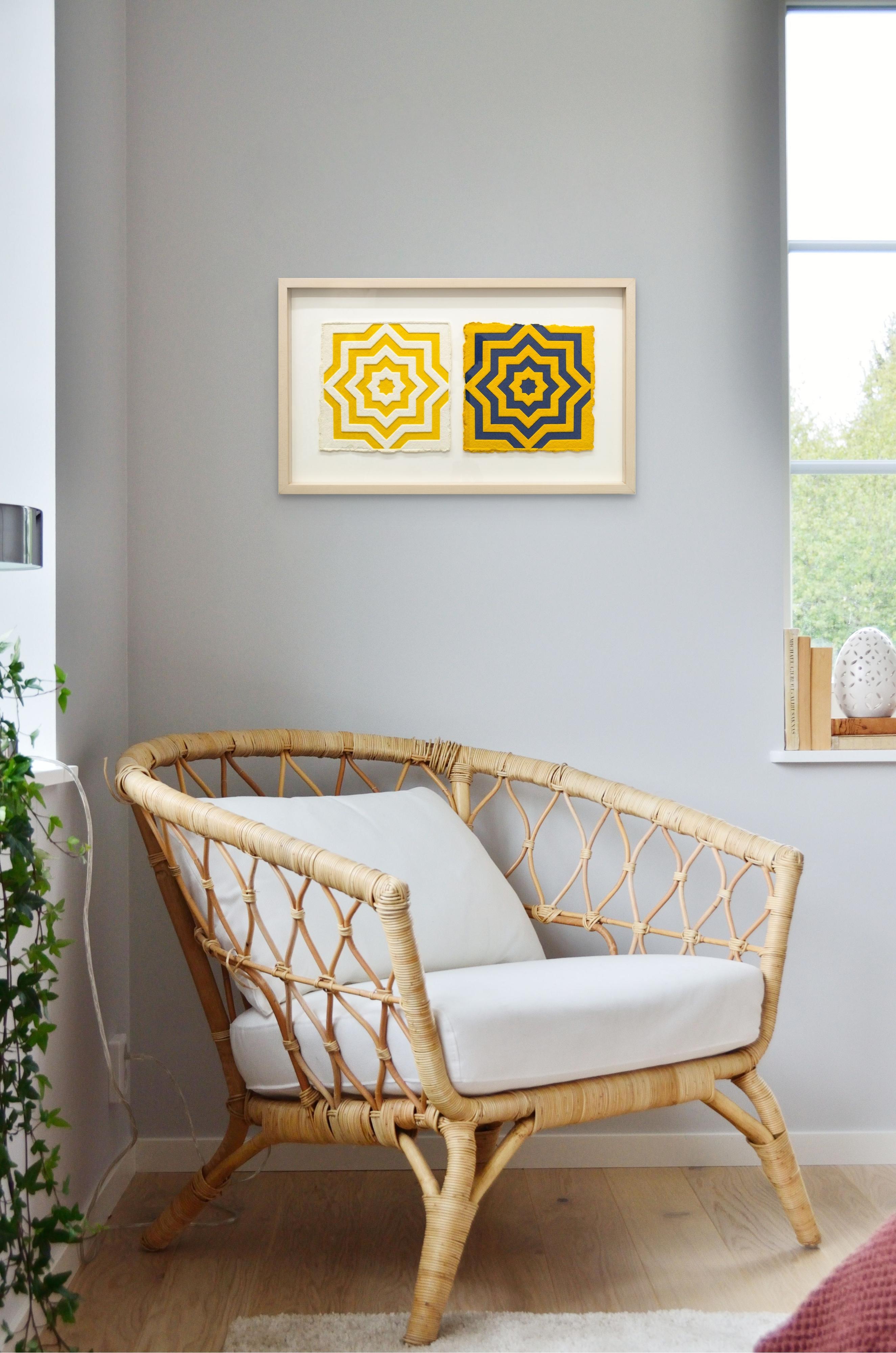Stars - 8 Pointed - Abstract Geometric Print by Sol LeWitt