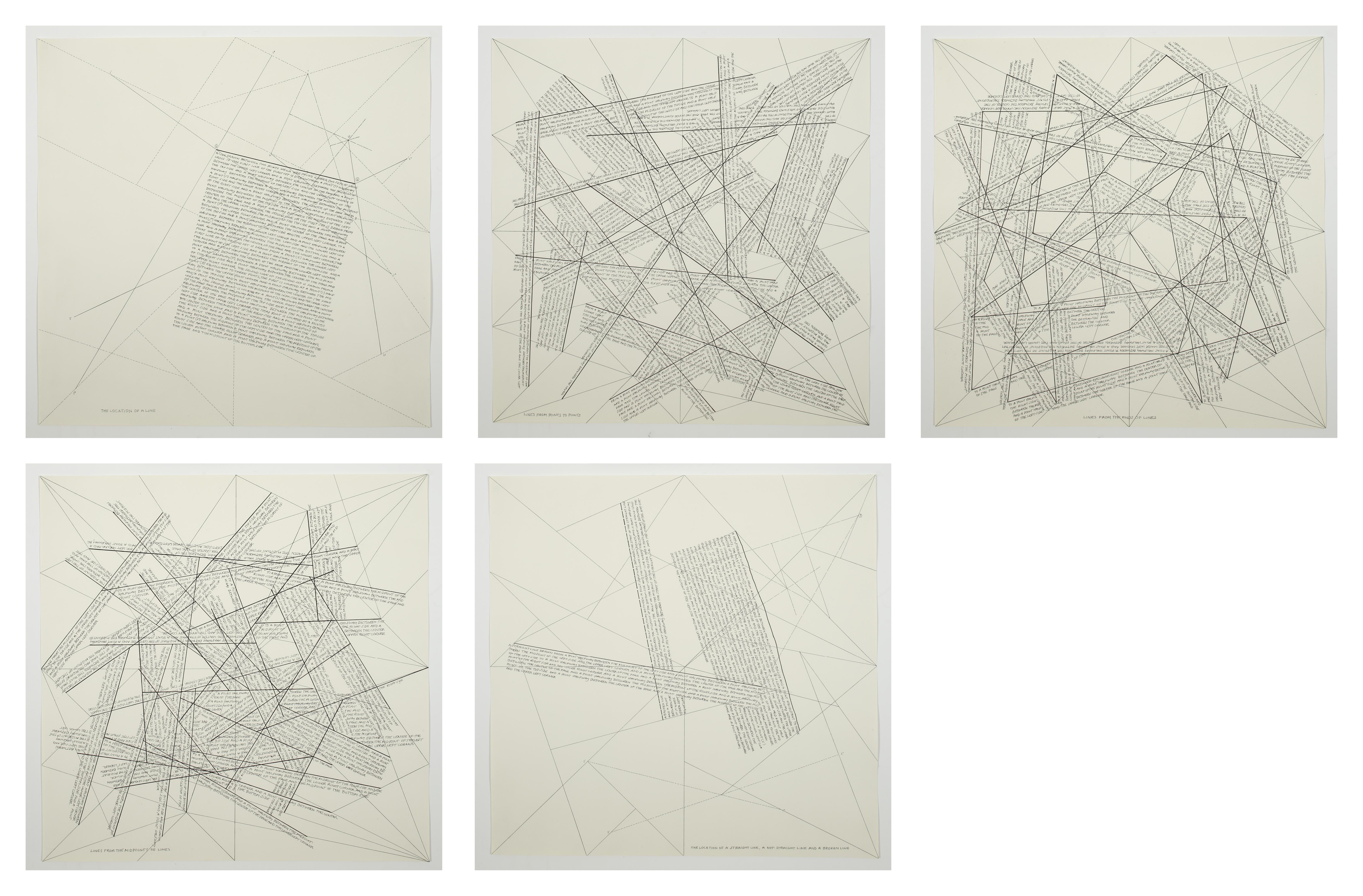 The Location of Lines (Full Set) - Print by Sol LeWitt