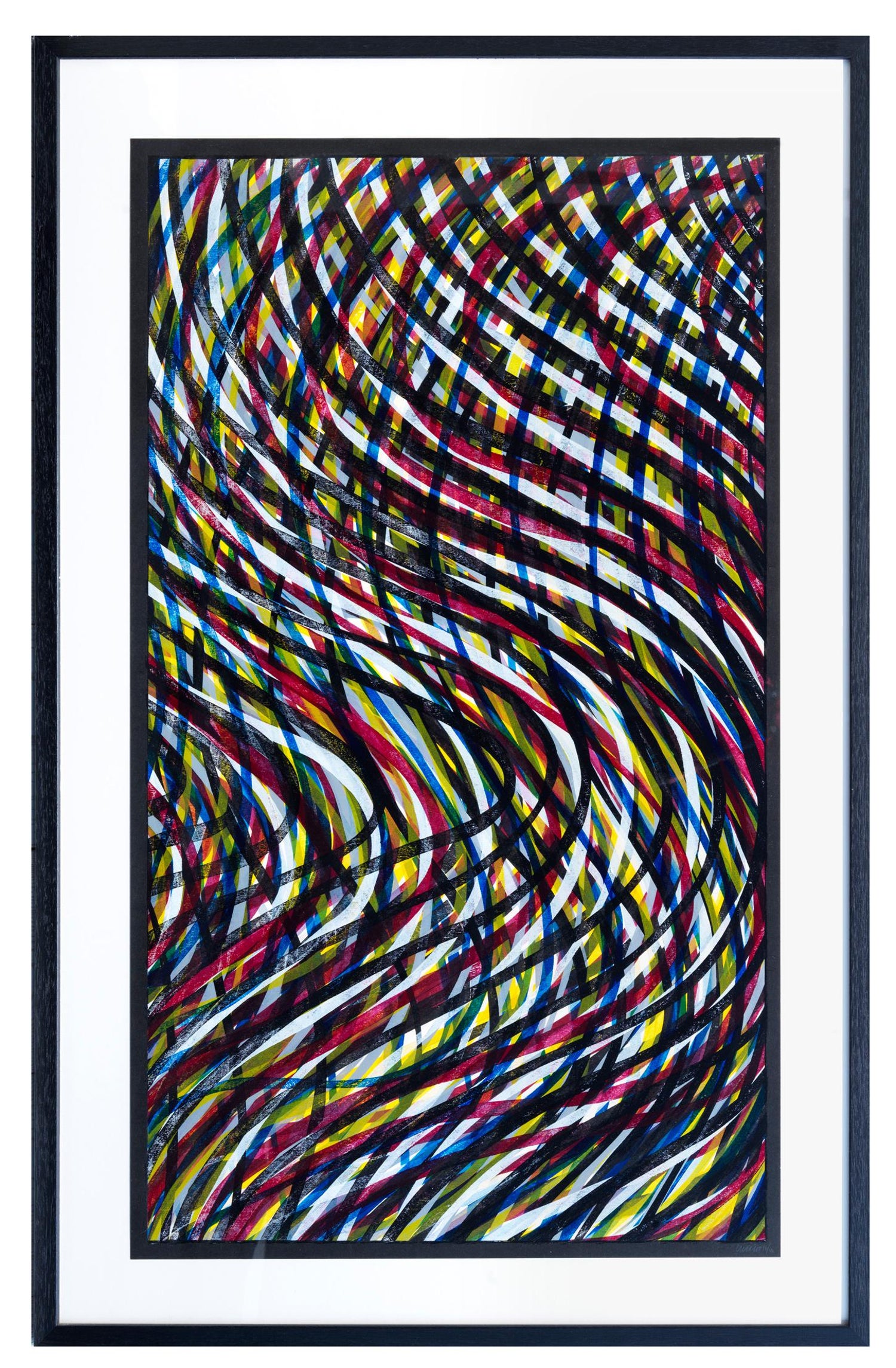 Sol Lewitt Wavy Lines Color Print Abstract Art Minimalism