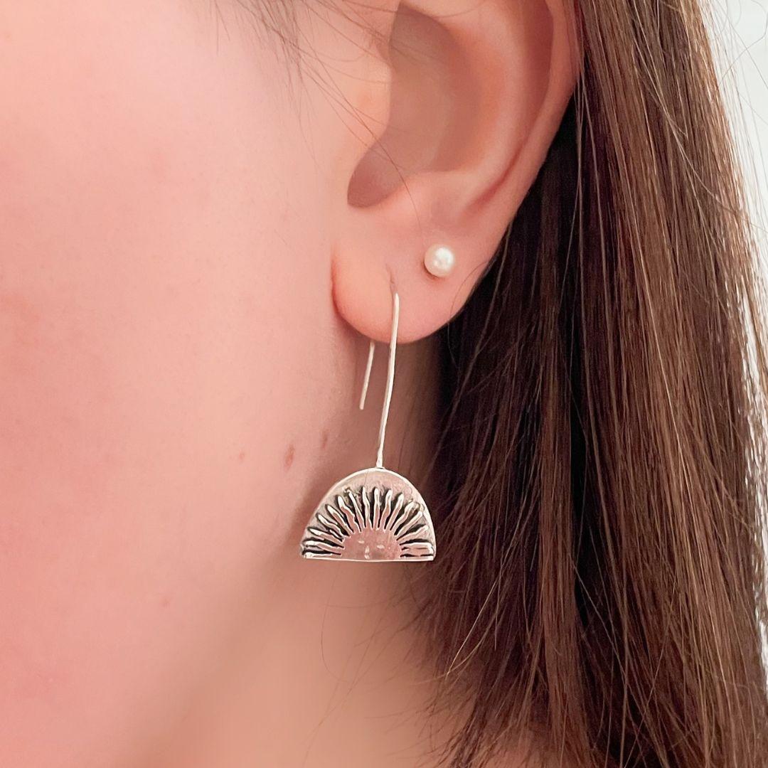 Orecchini Sol Naciente di Dolores Ortega in argento 925 in vendita 2