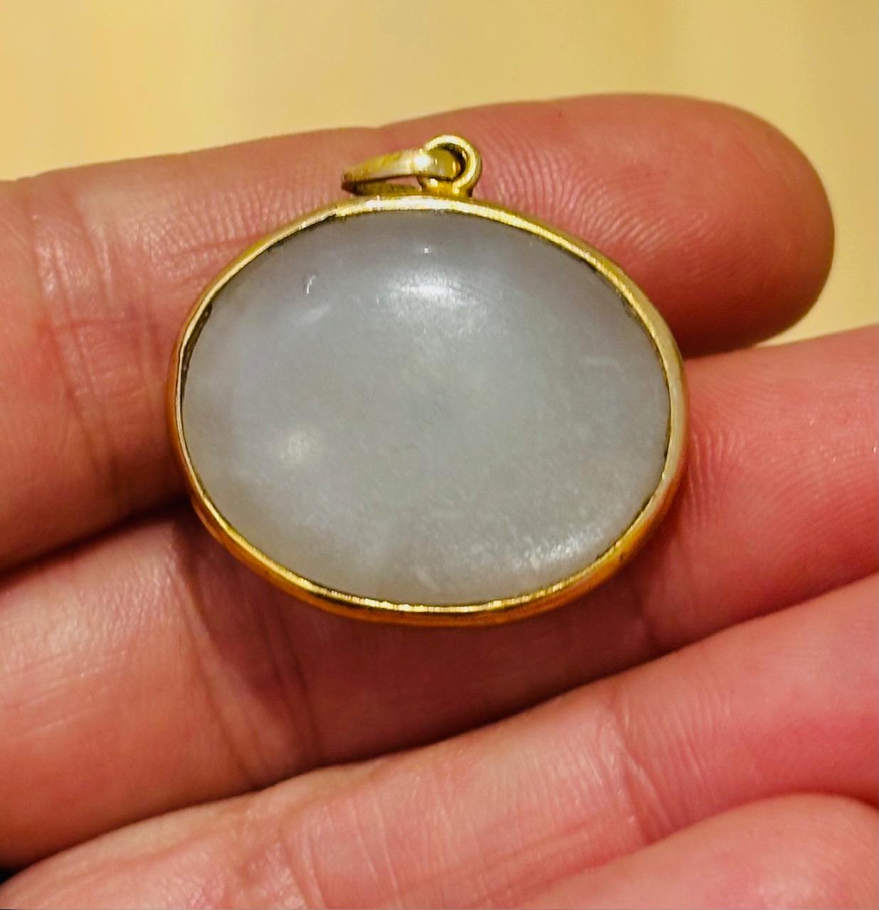 SOL PENDANT, Mondstein, Citrin, Diamanten, 14k Gold im Angebot 1