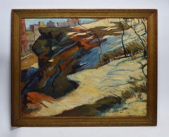 Ashcan School View of New York City in Winter by Sol Wilson