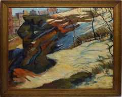 Ashcan School View of New York City in Winter by Sol Wilson