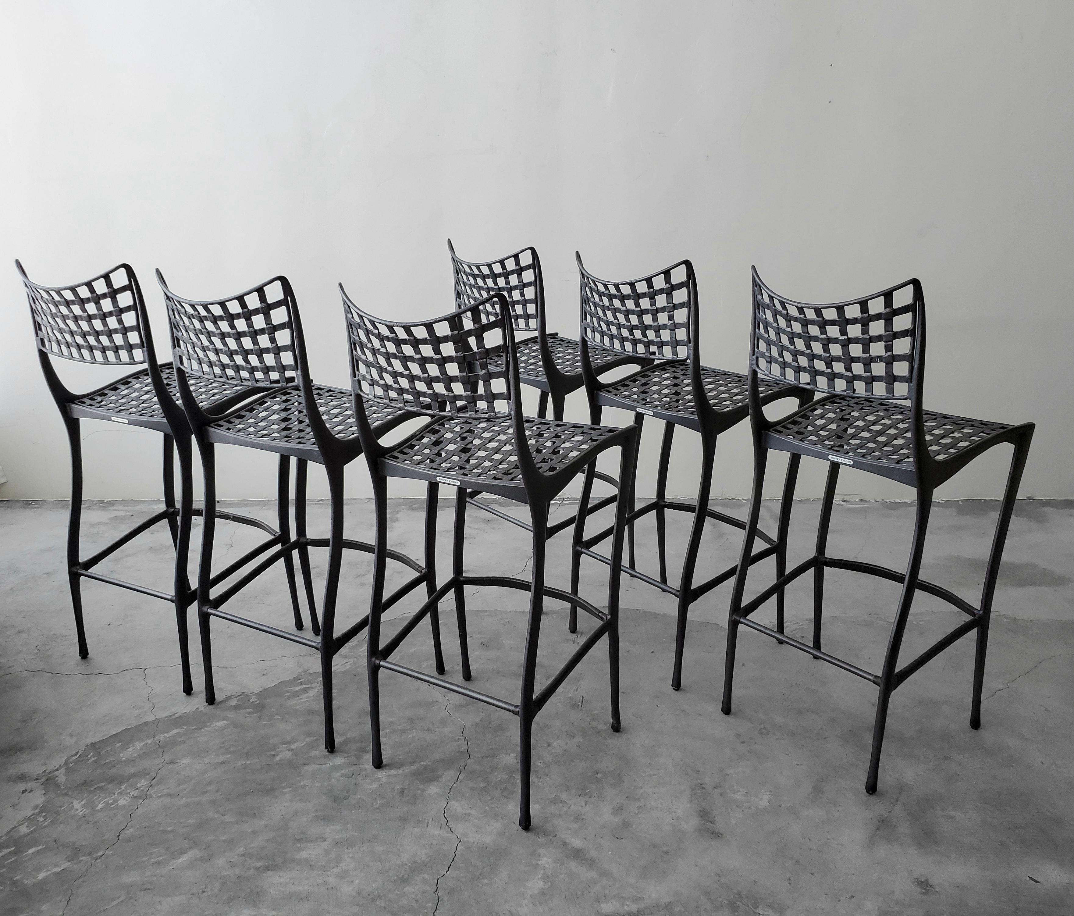 Mid-Century Modern Sol y Luna Gazelle Style Bar Stools by Dan Johnson