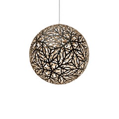 Sola 80 Pendant Lamp in 1 Side Painted Bamboo Plywood by David Trubridge