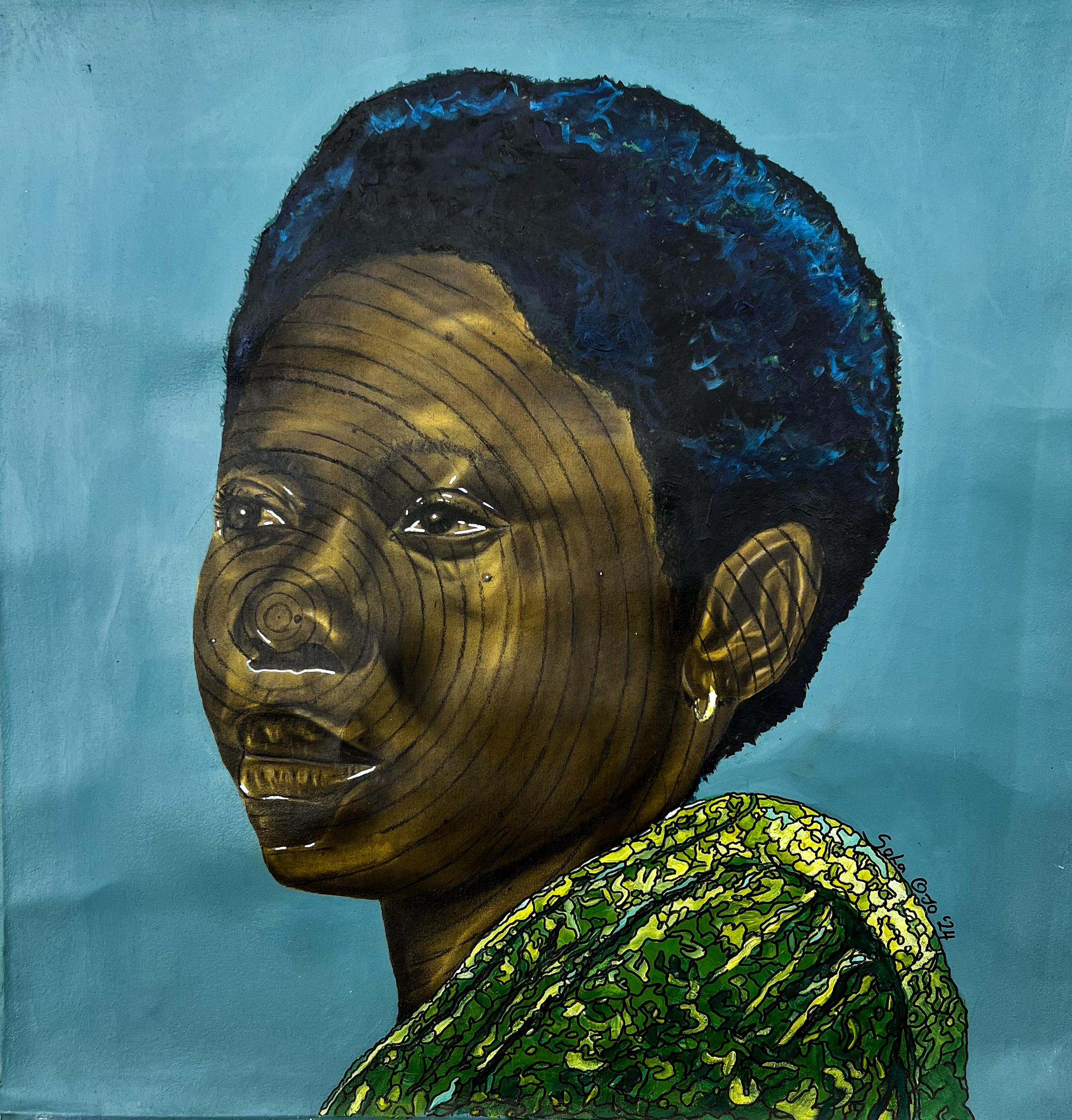 Silent Gaze -21st Century, Contemporary, Figurative, Portrait, Africa, Women