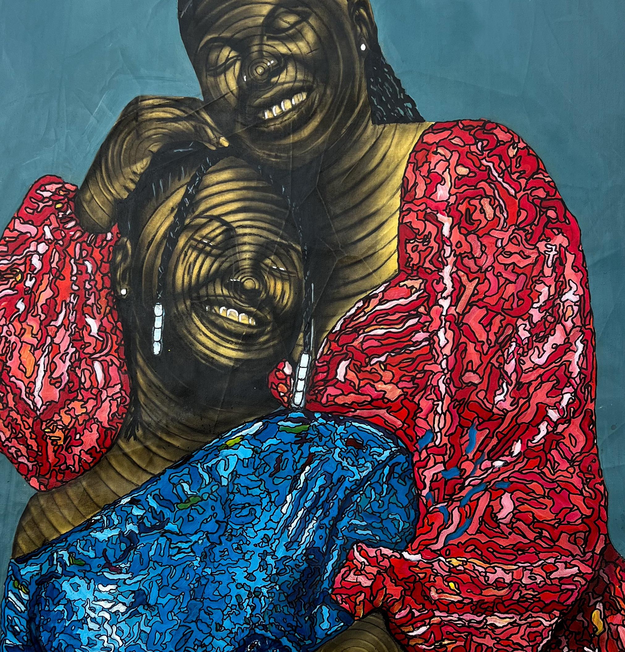 Procedimiento de envío
Se envía en un tubo bien protegido desde Nigeria
Esta obra es única, no se trata de una impresión ni de otro tipo de copia.
Acompañado de un Certificado de Autenticidad.

Sobre el artista
Sola Ojo es una visionaria artista de