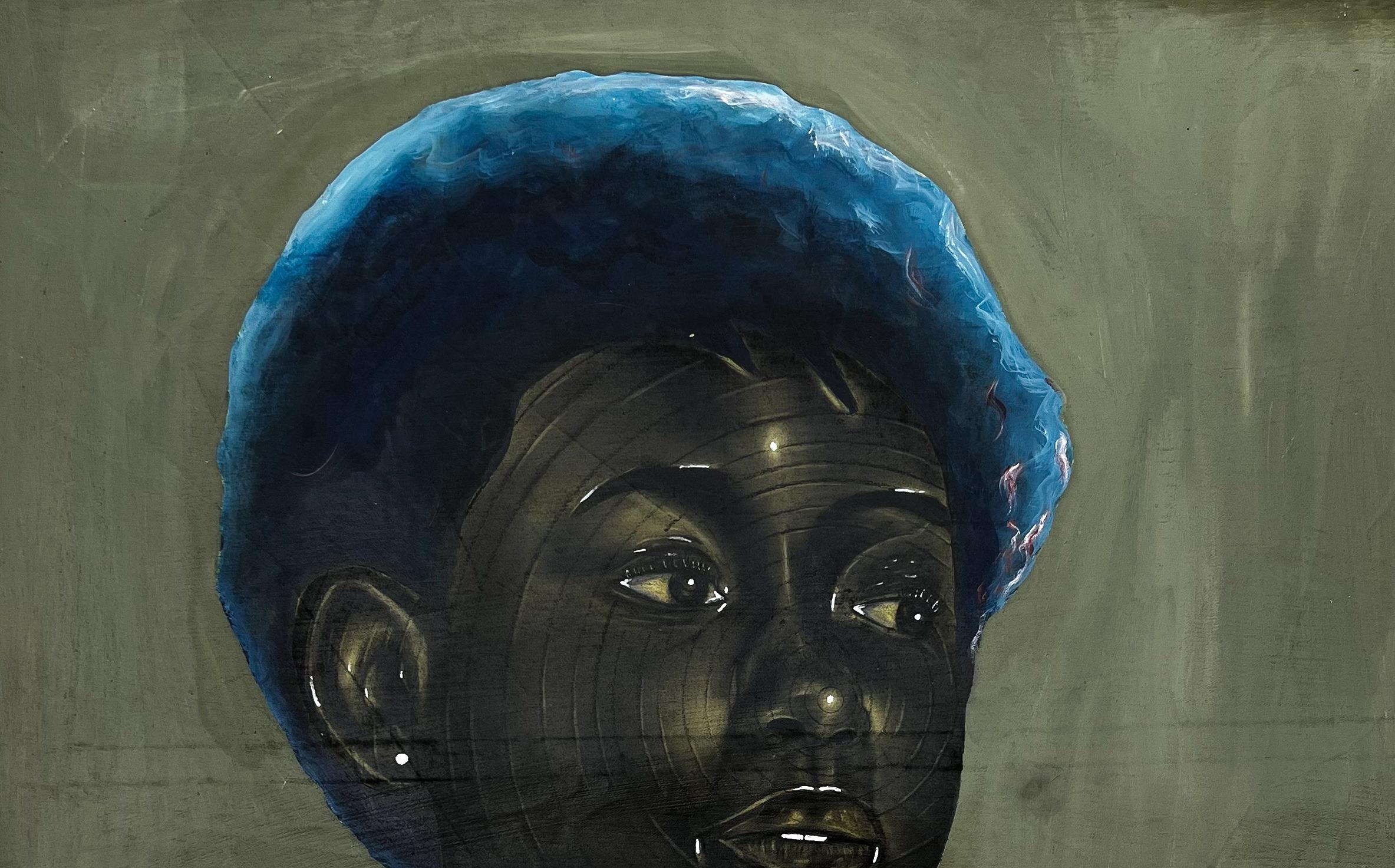 Alma Adornada -Siglo XXI, Contemporáneo, Figurativo, Retrato, África, Mujer - Painting de Sola Ojo