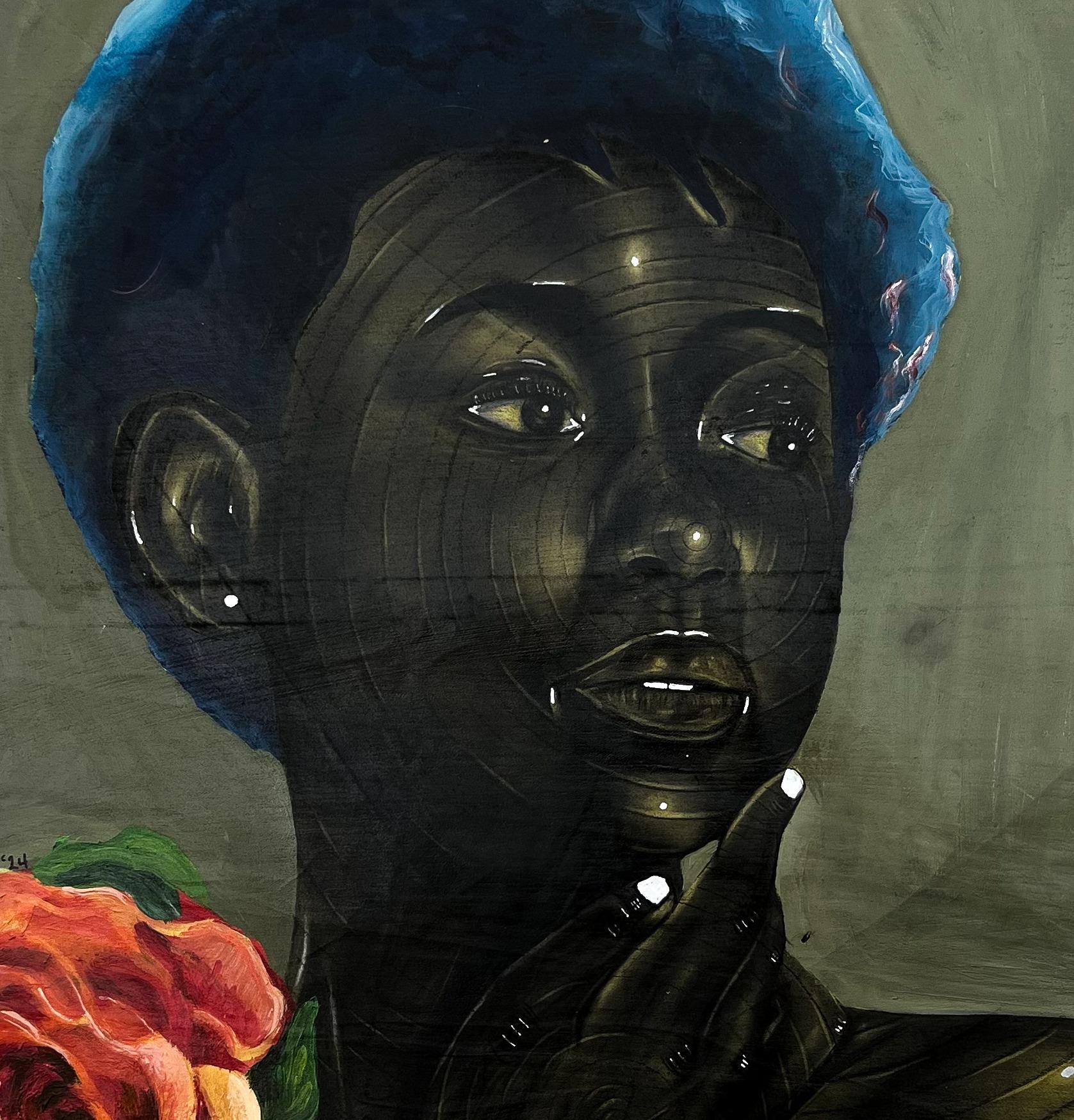 Procedimiento de envío
Se envía en un tubo bien protegido desde Nigeria
Esta obra es única, no se trata de una impresión ni de otro tipo de copia.
Acompañado de un Certificado de Autenticidad.

Sobre el artista
Sola Ojo es una visionaria artista de