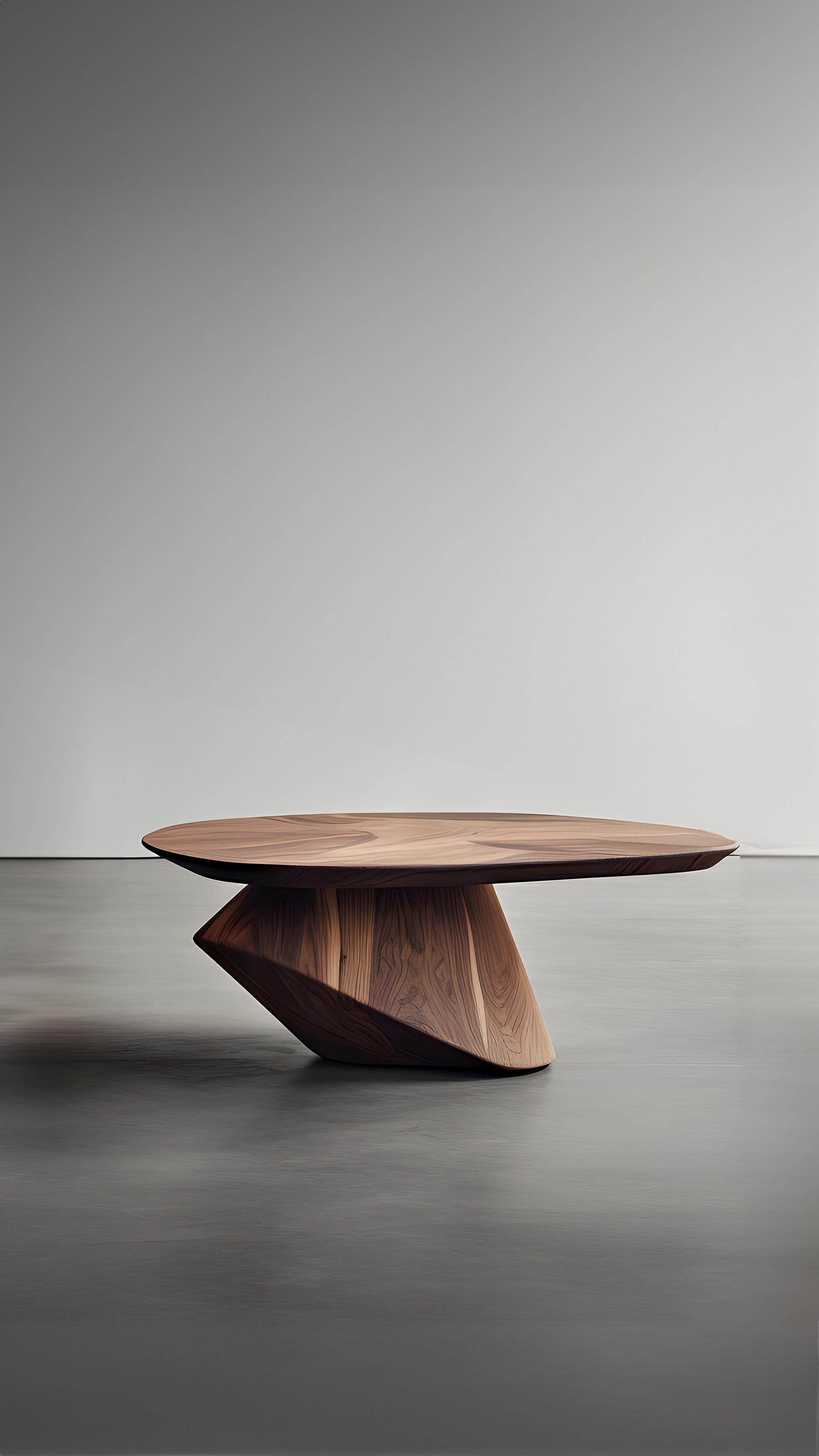 Hardwood Solace 36: Solid Wood Handmade Table, A Tribute to Modern Design For Sale