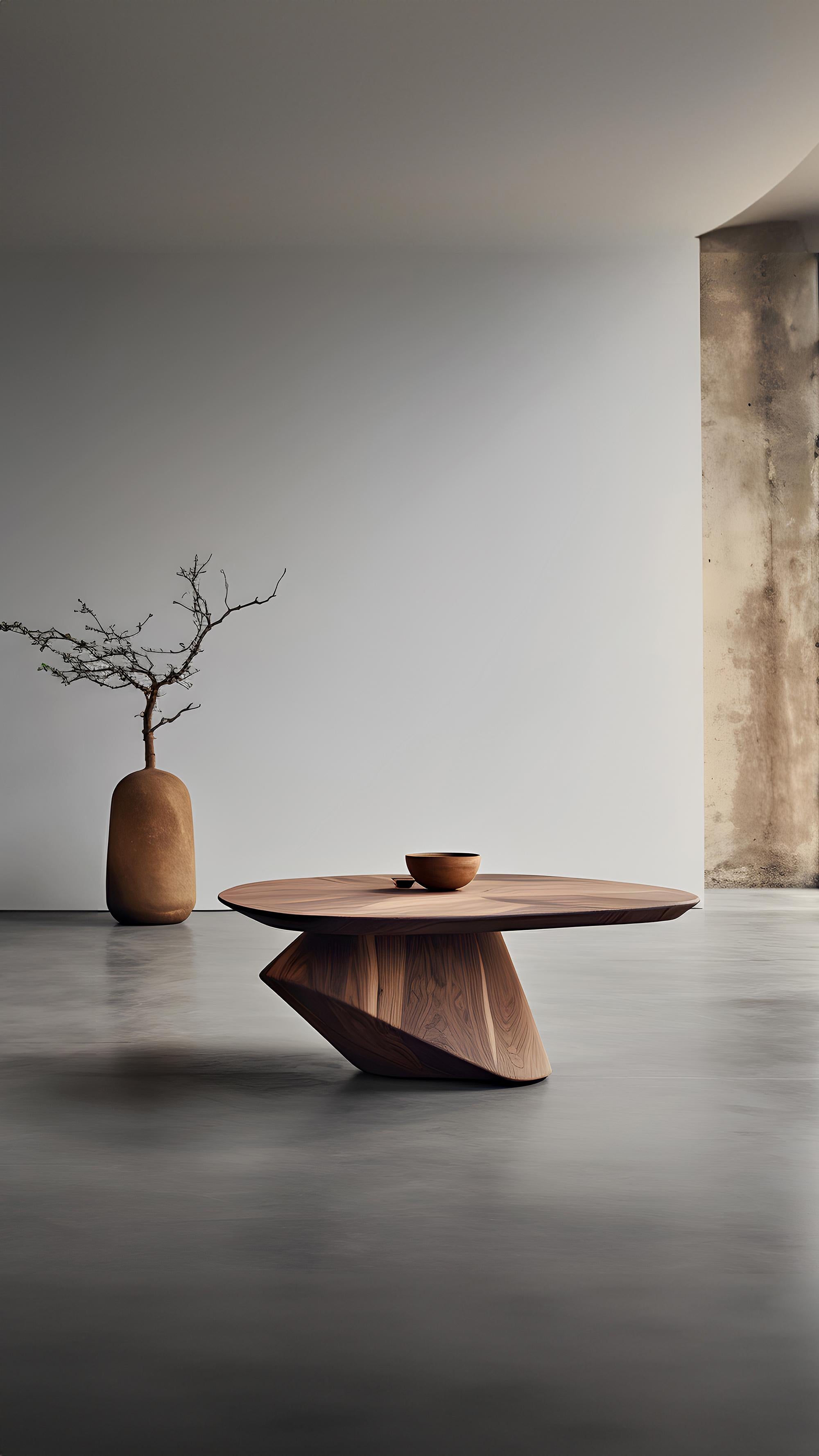 Solace 36: Solid Wood Handmade Table, A Tribute to Modern Design For Sale 1
