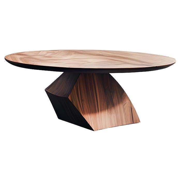 Solace 36: Solid Wood Handmade Table, A Tribute to Modern Design For Sale