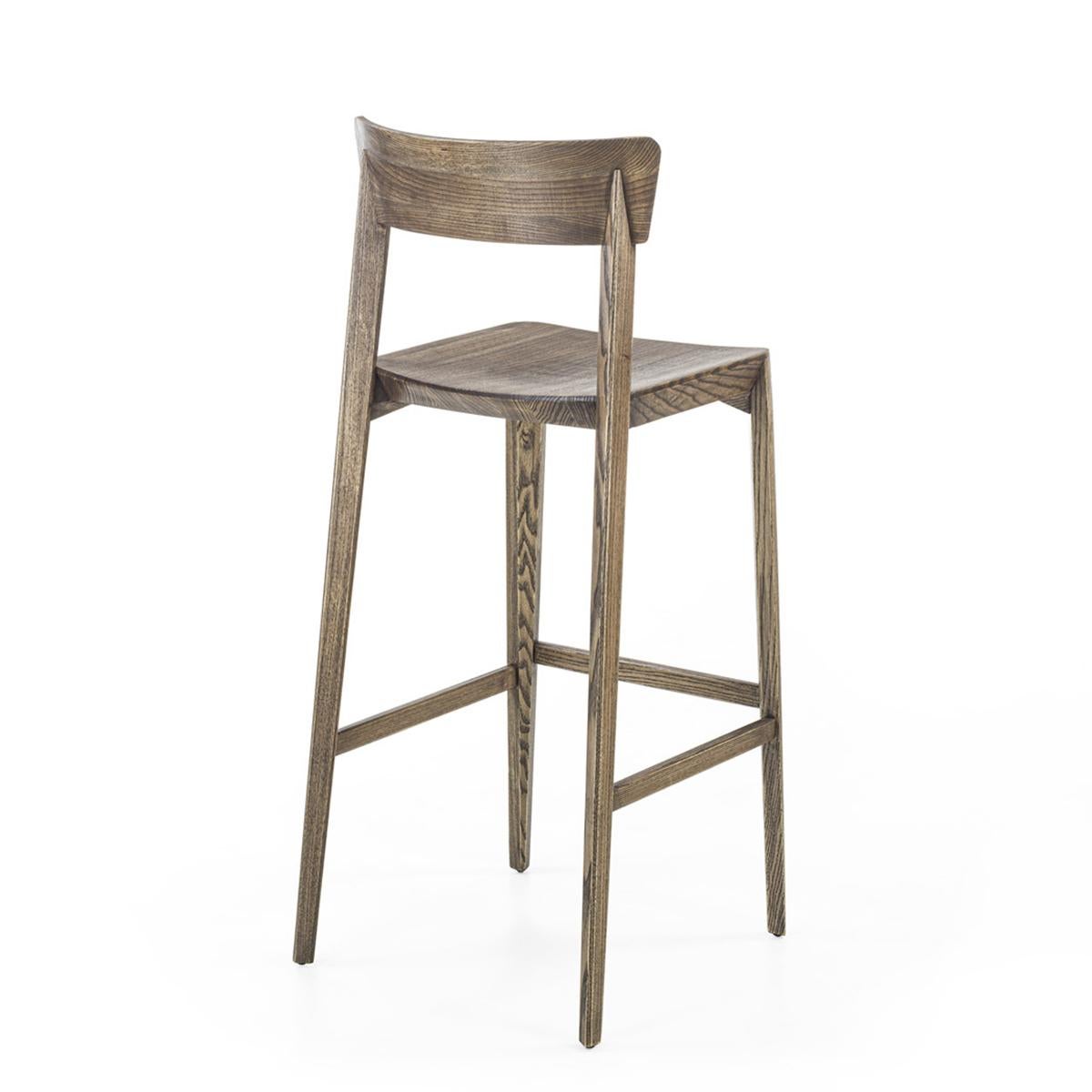 Hand-Crafted Solace Ash Bar Stool For Sale