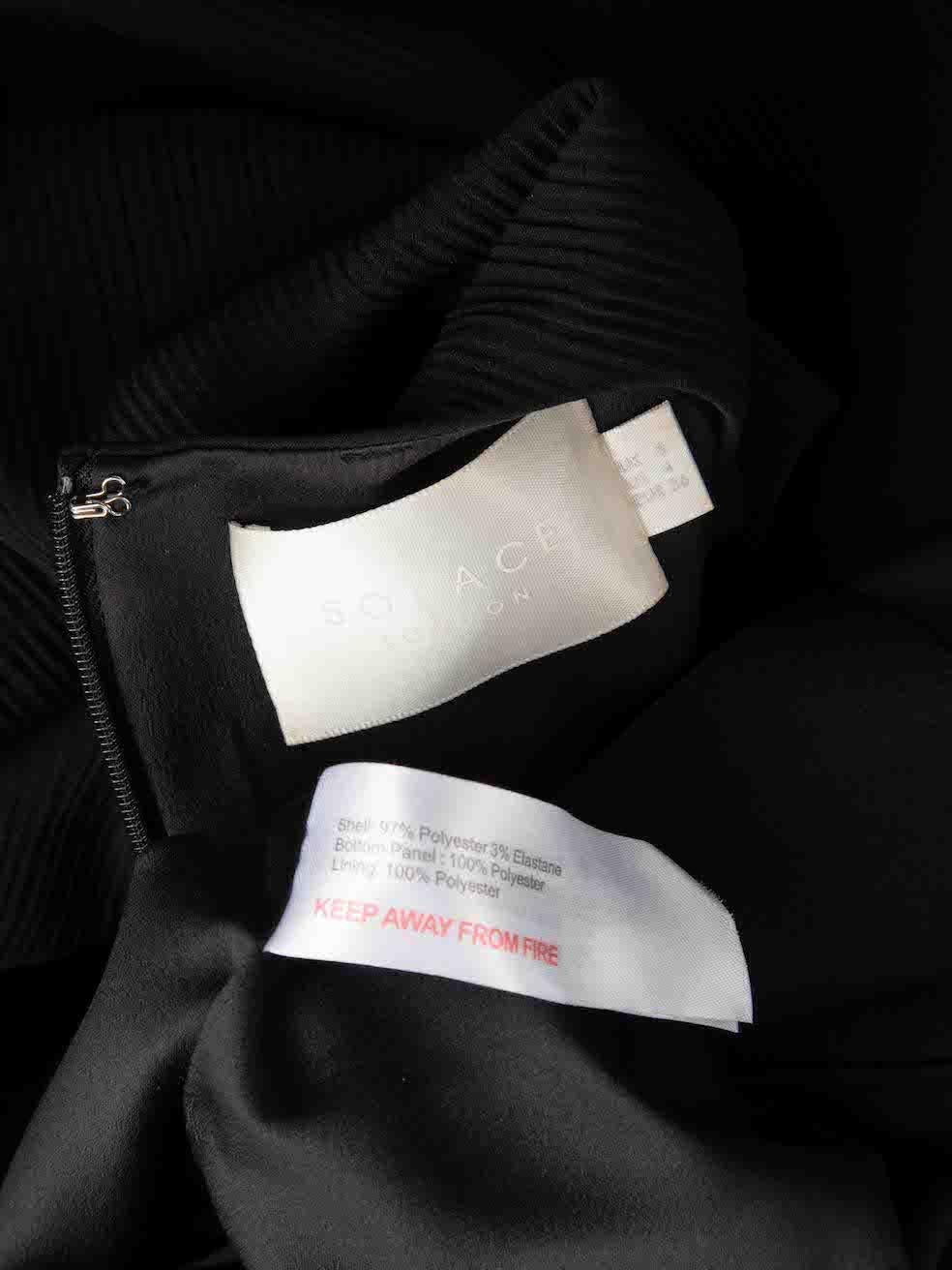 Solace London Black Lulu Round Neck Dress Size S For Sale 1