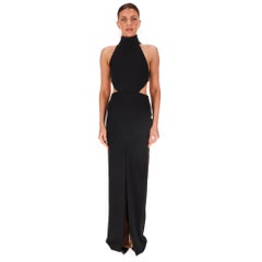 Solace London Halter Neck Open-Back Gown/Dress