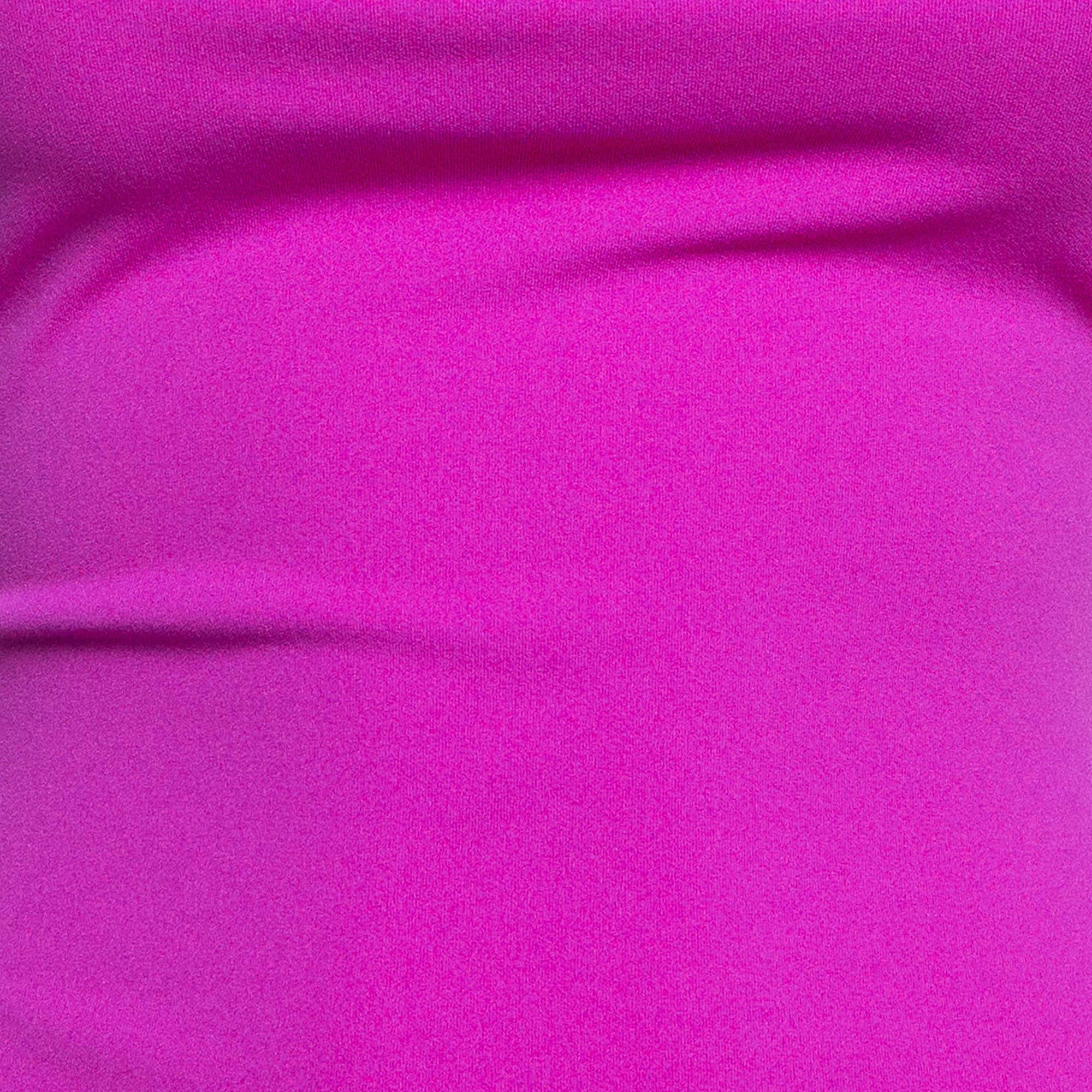Solace London Pink Crepe Maxi Dress S In Excellent Condition In Dubai, Al Qouz 2