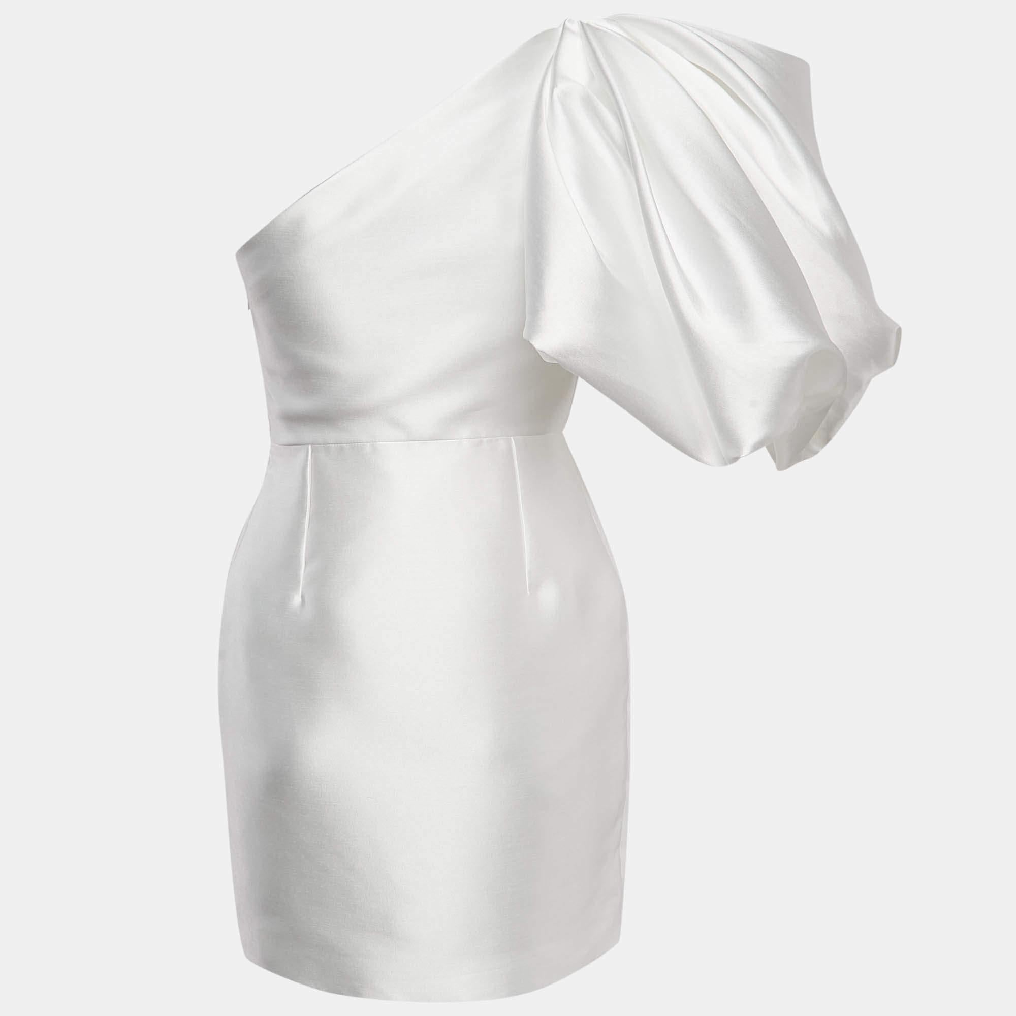 La raffinata maestria e la silhouette femminile di questo abito firmato mostrano l'impeccabile maestria sartoriale dell'etichetta. È cucito con materiali di qualità, ha una buona vestibilità e può essere facilmente abbinato ad accessori chic come