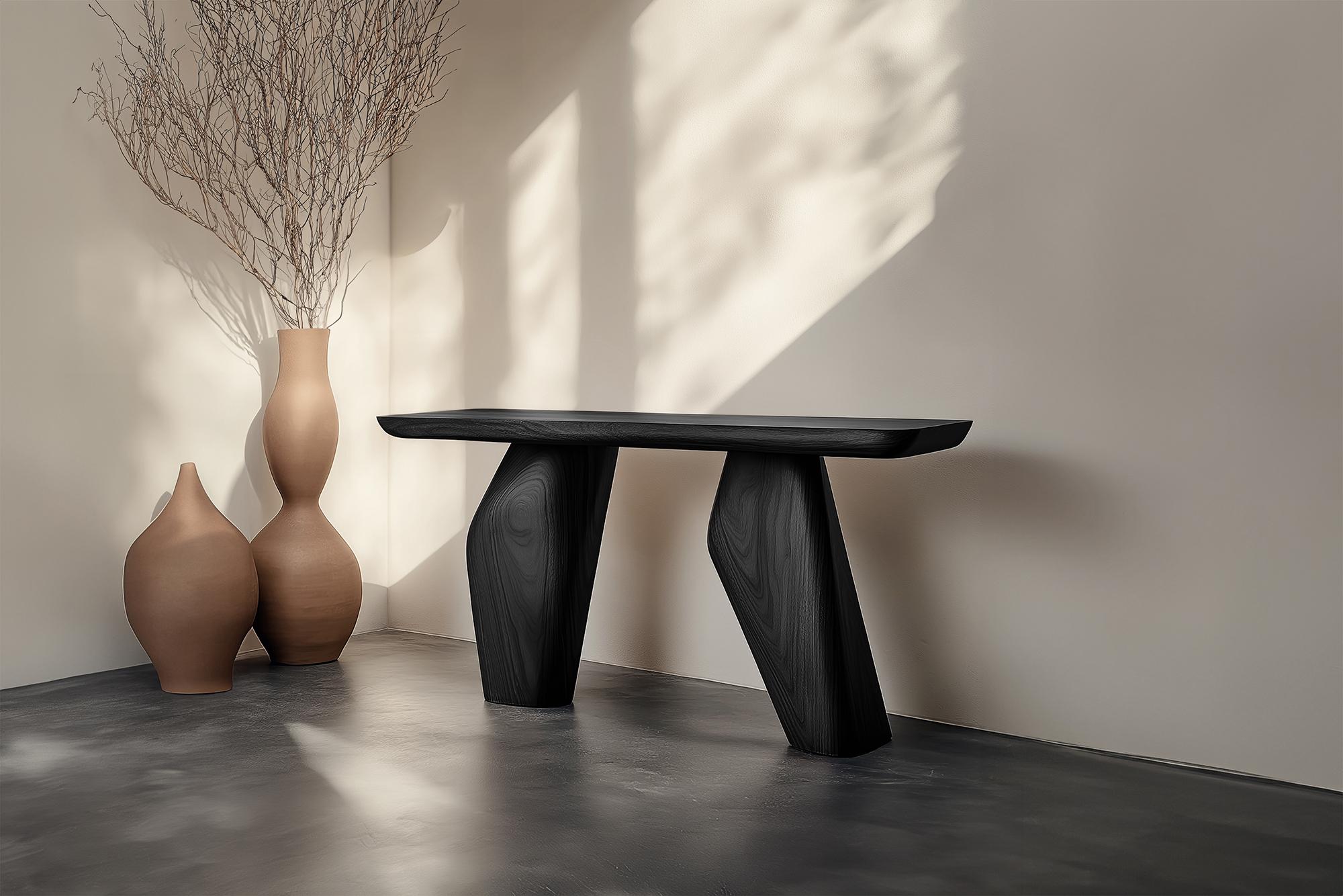 Mexicain Table console Solace No1 - Forme sculpturale en Wood, Design by Joel Escalona en vente