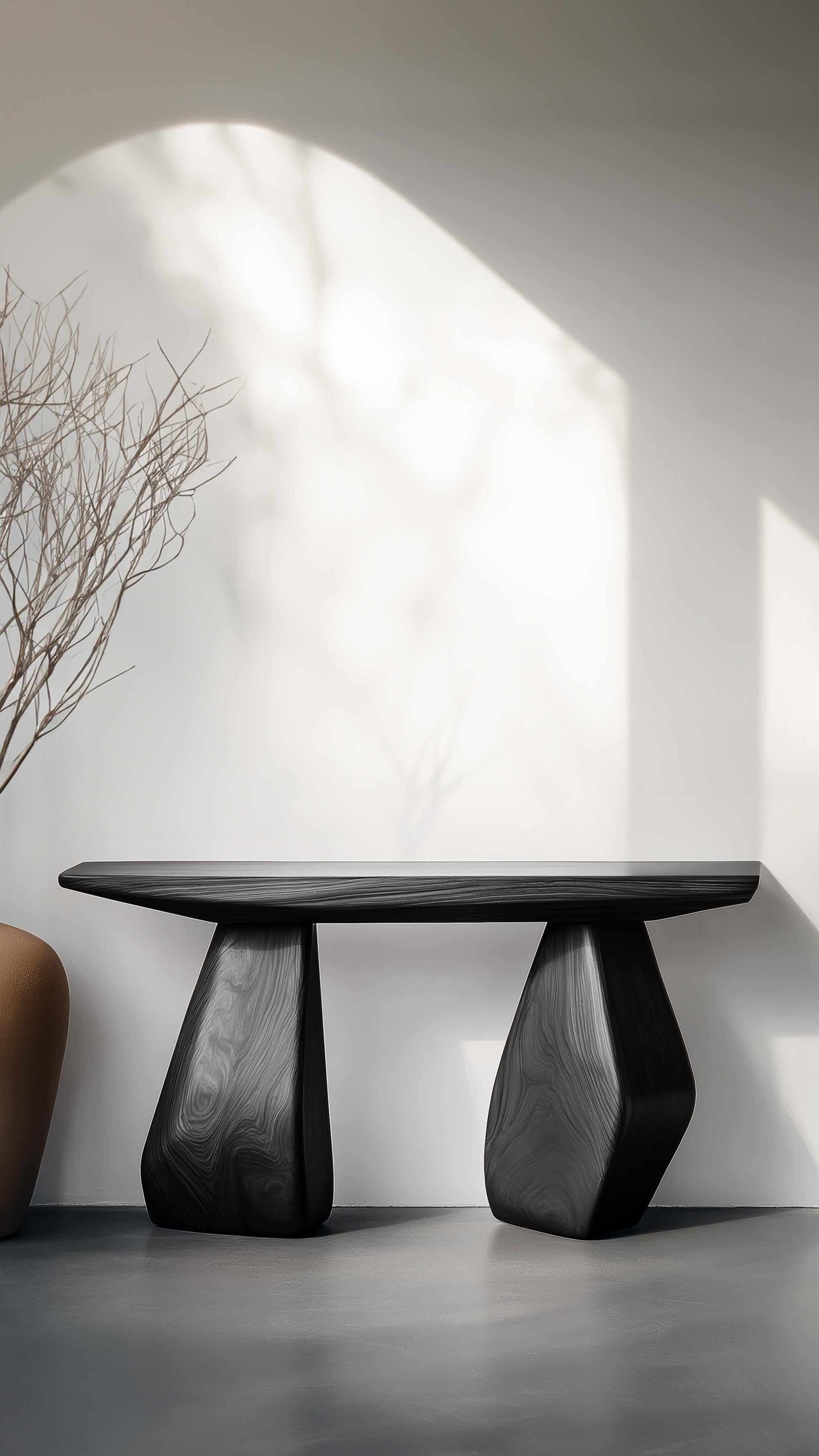 Table console Solace No10 - Sculpture en bois à arêtes douces, Design by Joel Escalona Neuf - En vente à Ciudad de México, CDMX