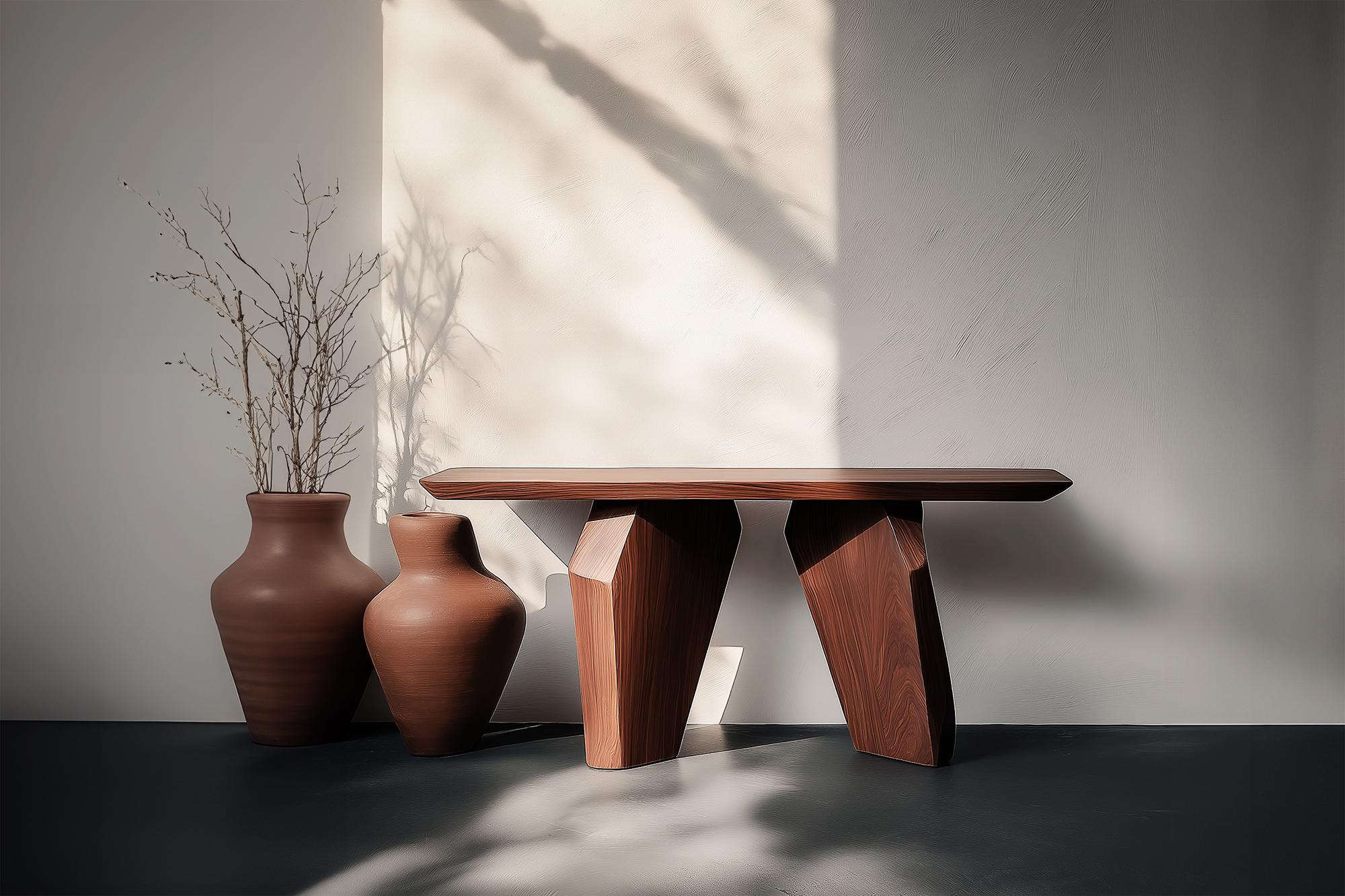 Mesa de Entrada Solace No11 - Forma Biomorfa en Madera Maciza, por NONO Brutalista en venta