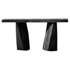 Solace No12 Foyer Accent Table – Fluid Shape in Wood, by NONO