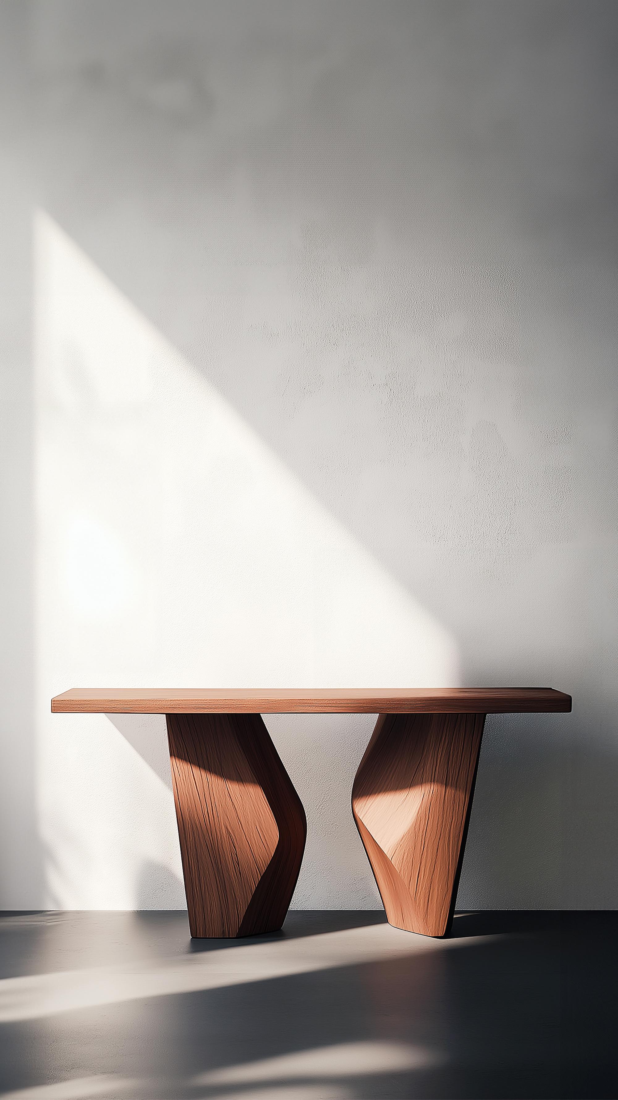 Mesa consola Solace No14 - Patas de madera curvada y tallada, by NONO Mexicano en venta