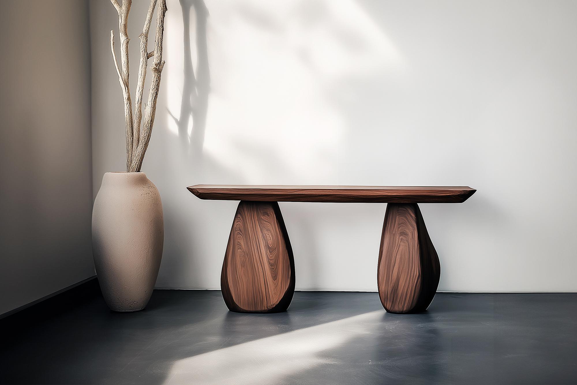 Mesa de recibidor Solace No17 - Forma de objeto de arte en madera, de NONO Brutalista en venta