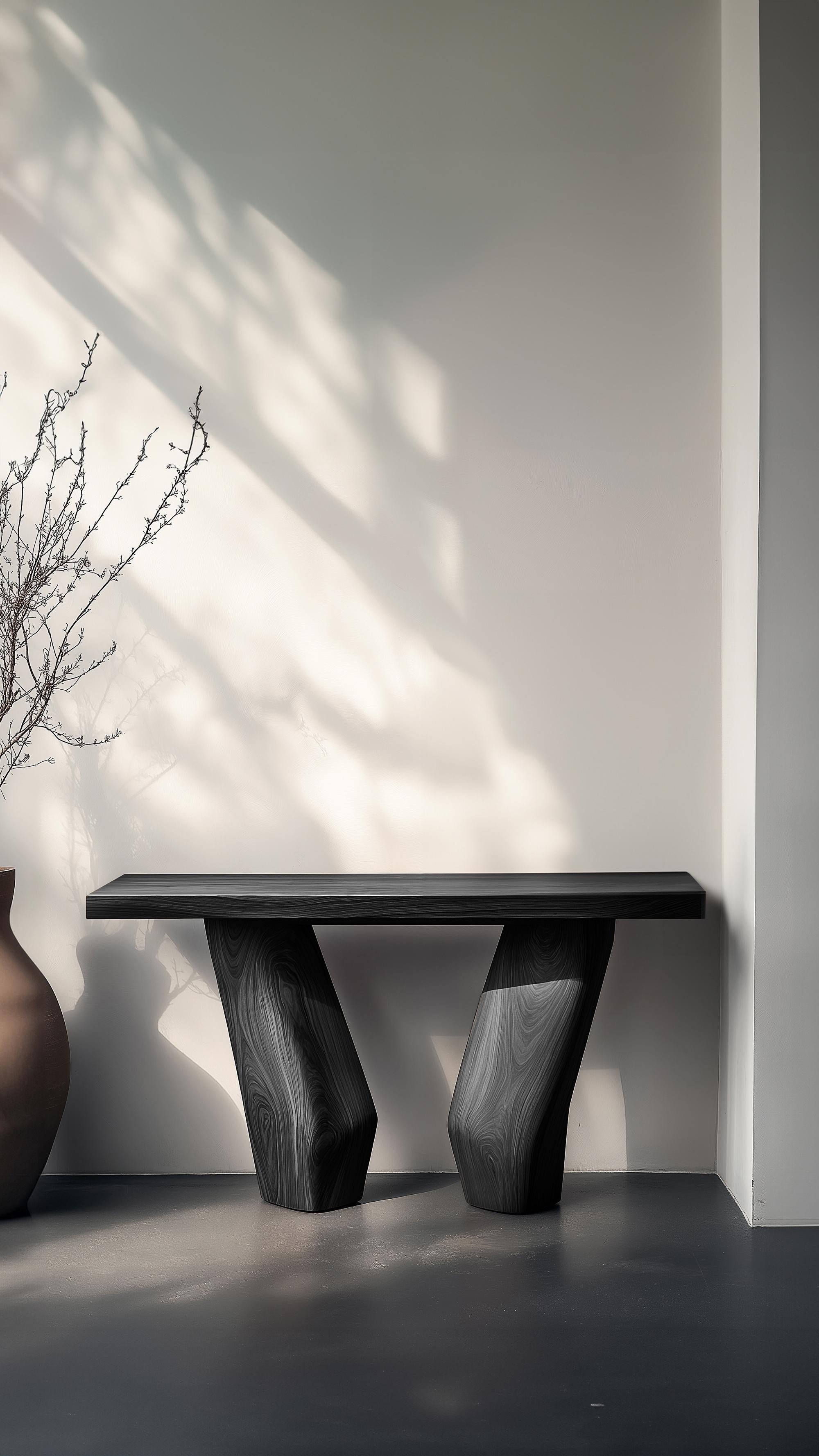 Solace No2 Entry Table in Solid Wood with Fluid Legs, by NONO In New Condition For Sale In Ciudad de México, CDMX