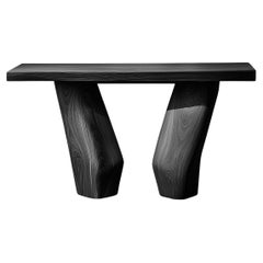 Solace No2 Entry Table in Solid Wood with Fluid Legs, by NONO