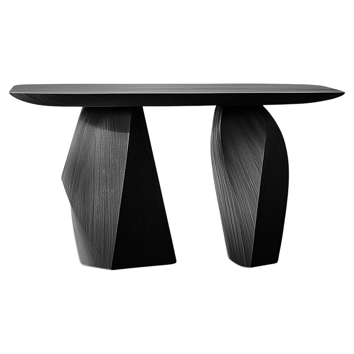 Solace No20 Console Table – Abstract Carved Shape, Design by Joel Escalona
