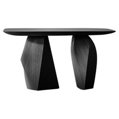 Solace No20 Console Table – Abstract Carved Shape, Design by Joel Escalona
