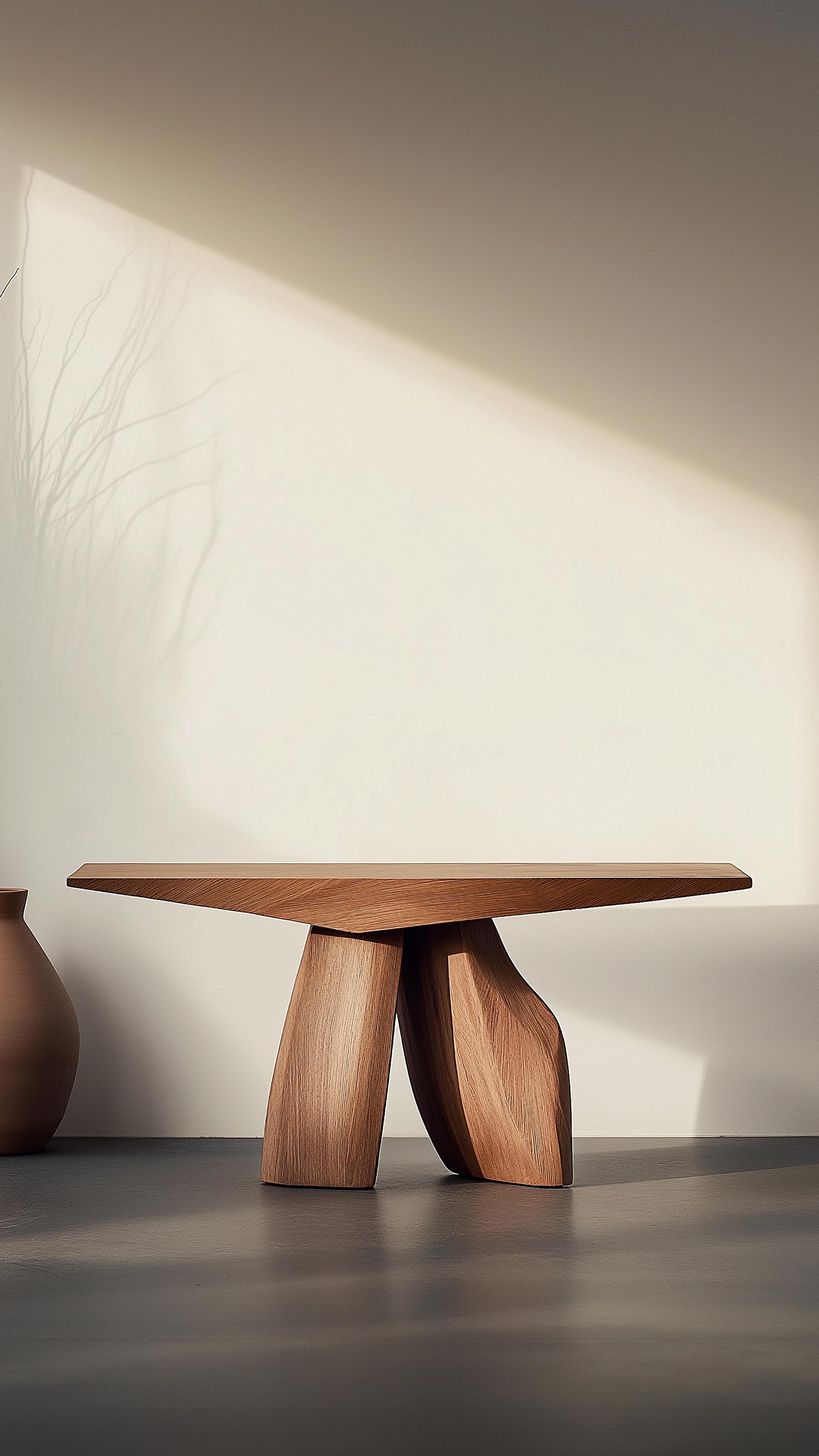 Mesa auxiliar Solace No21 - Patas de madera voluminosas, by NONO Brutalista en venta