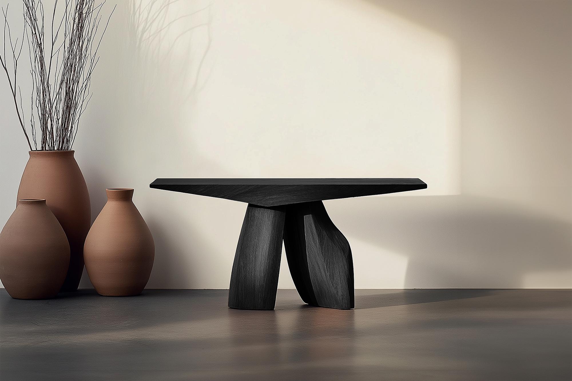 Mesa auxiliar Solace No21 - Patas de madera voluminosas, by NONO Mexicano en venta